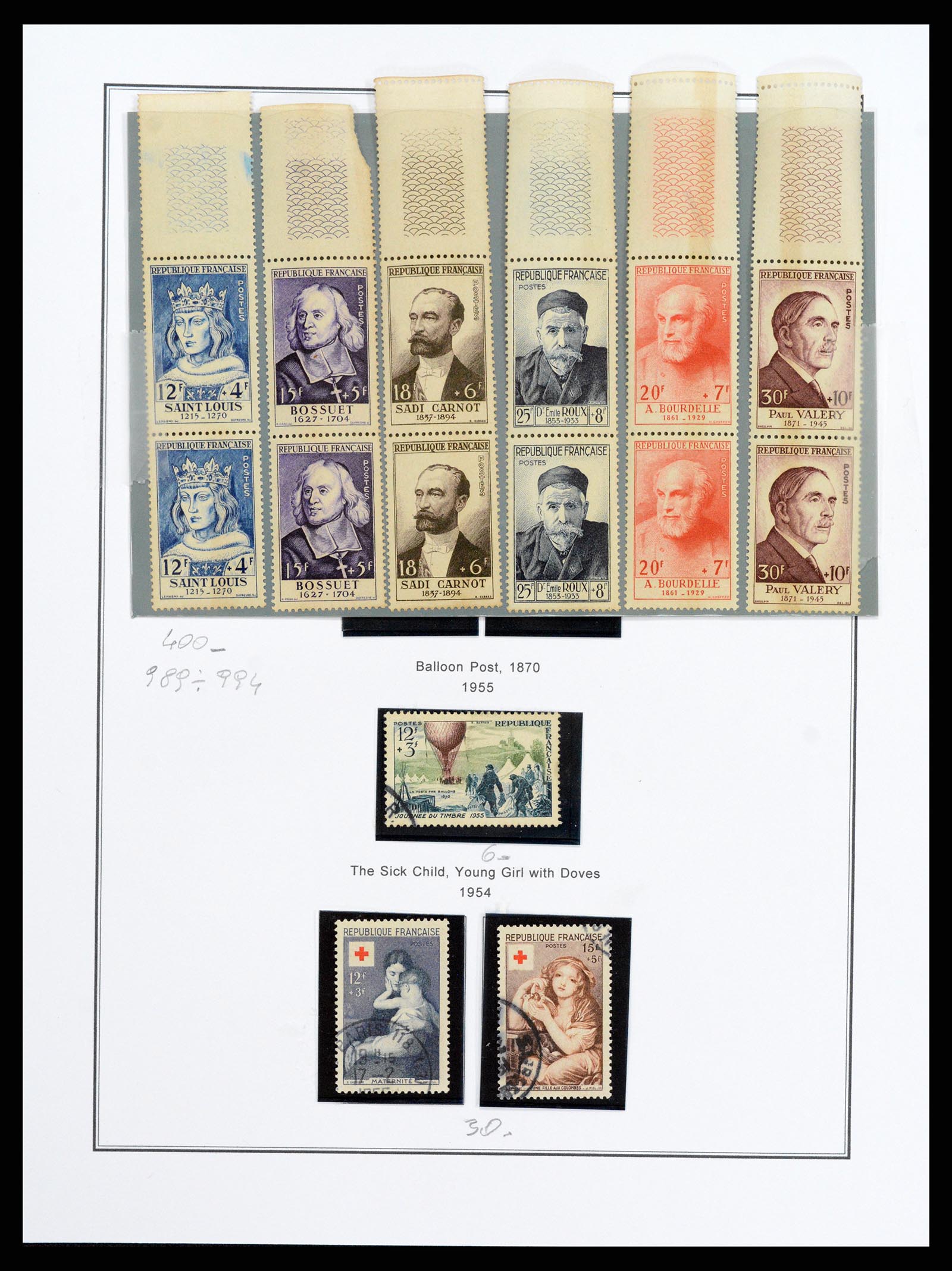 37913 075 - Postzegelverzameling 37913 Frankrijk 1849-2000.