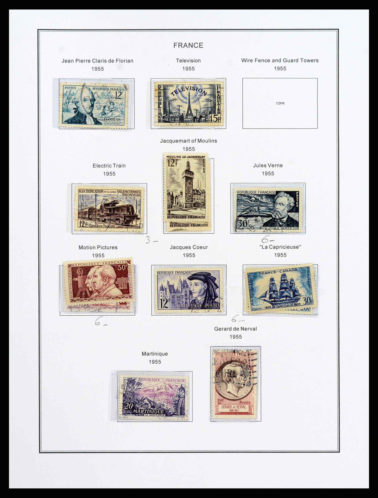 37913 077 - Postzegelverzameling 37913 Frankrijk 1849-2000.
