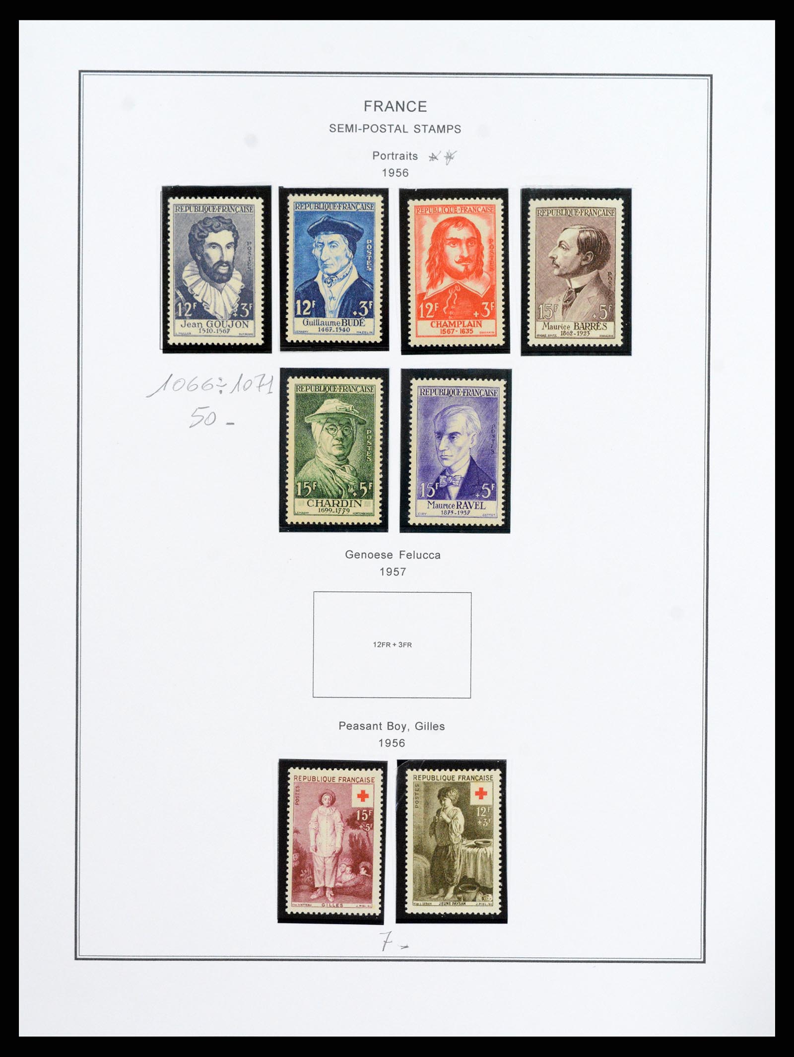 37913 080 - Postzegelverzameling 37913 Frankrijk 1849-2000.