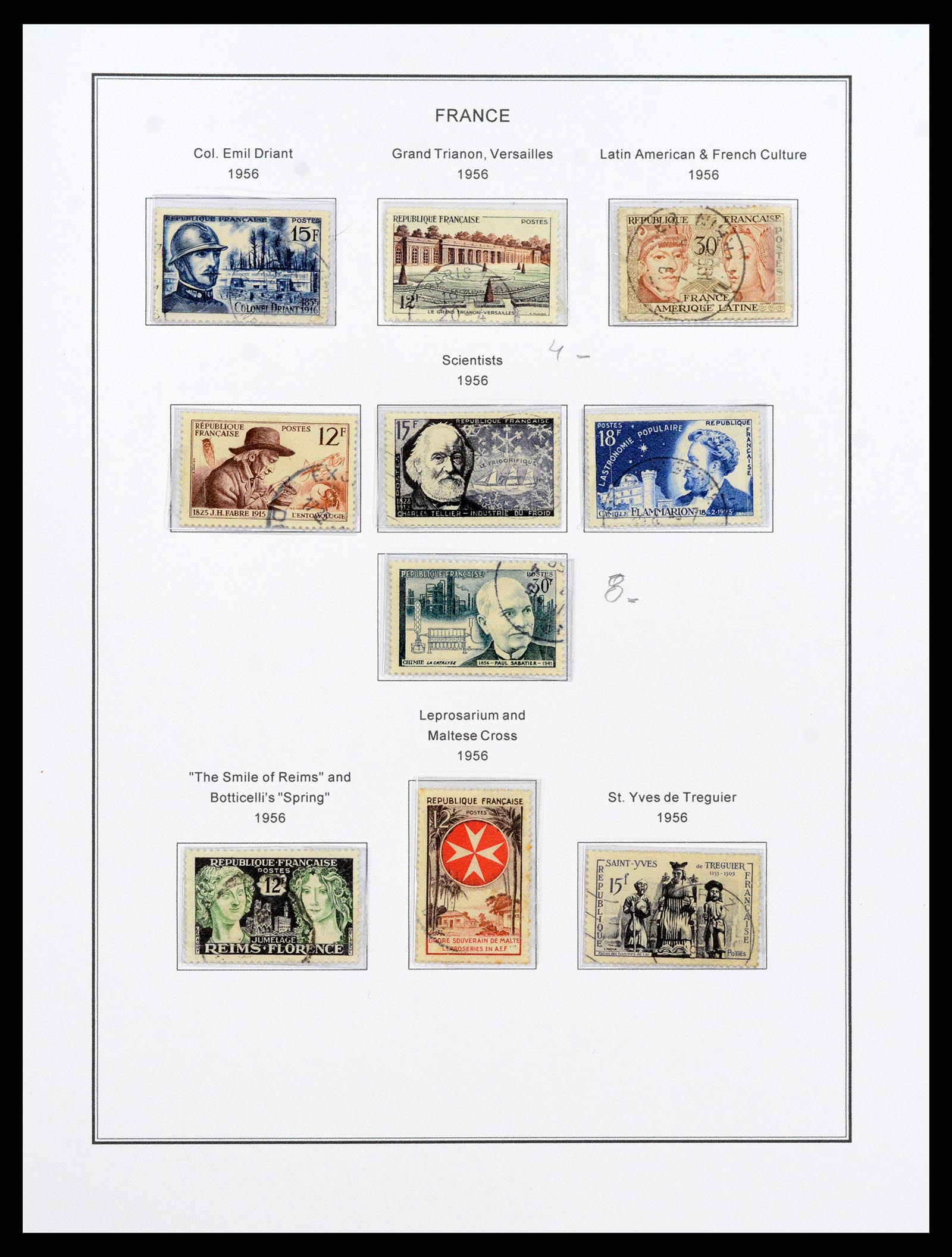 37913 082 - Postzegelverzameling 37913 Frankrijk 1849-2000.