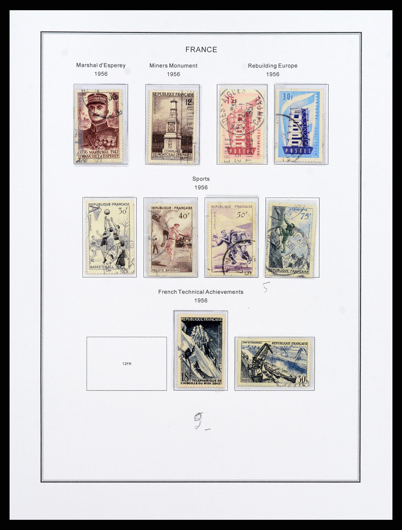 37913 083 - Postzegelverzameling 37913 Frankrijk 1849-2000.