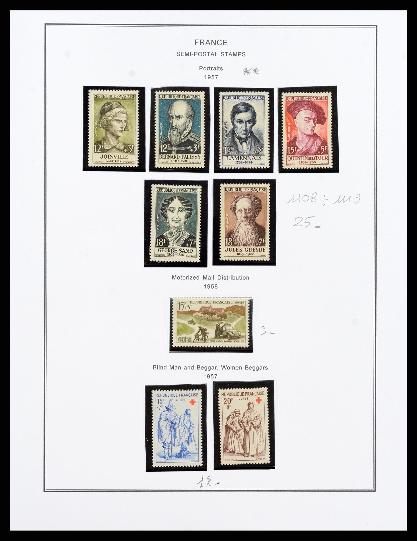 37913 085 - Postzegelverzameling 37913 Frankrijk 1849-2000.