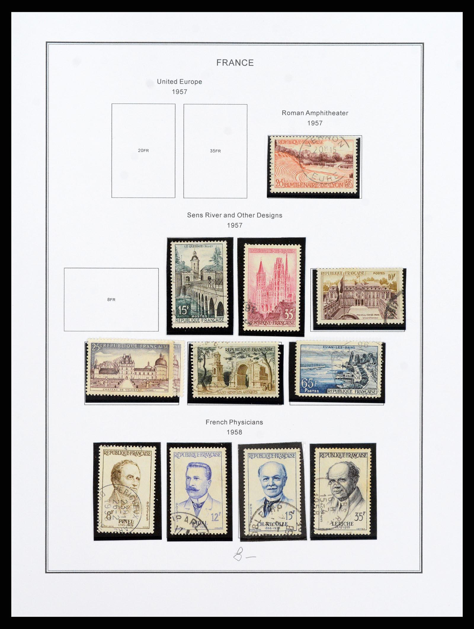 37913 086 - Postzegelverzameling 37913 Frankrijk 1849-2000.