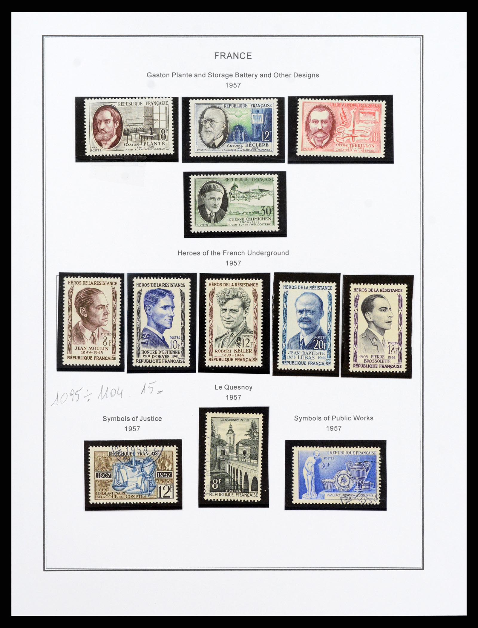 37913 088 - Postzegelverzameling 37913 Frankrijk 1849-2000.