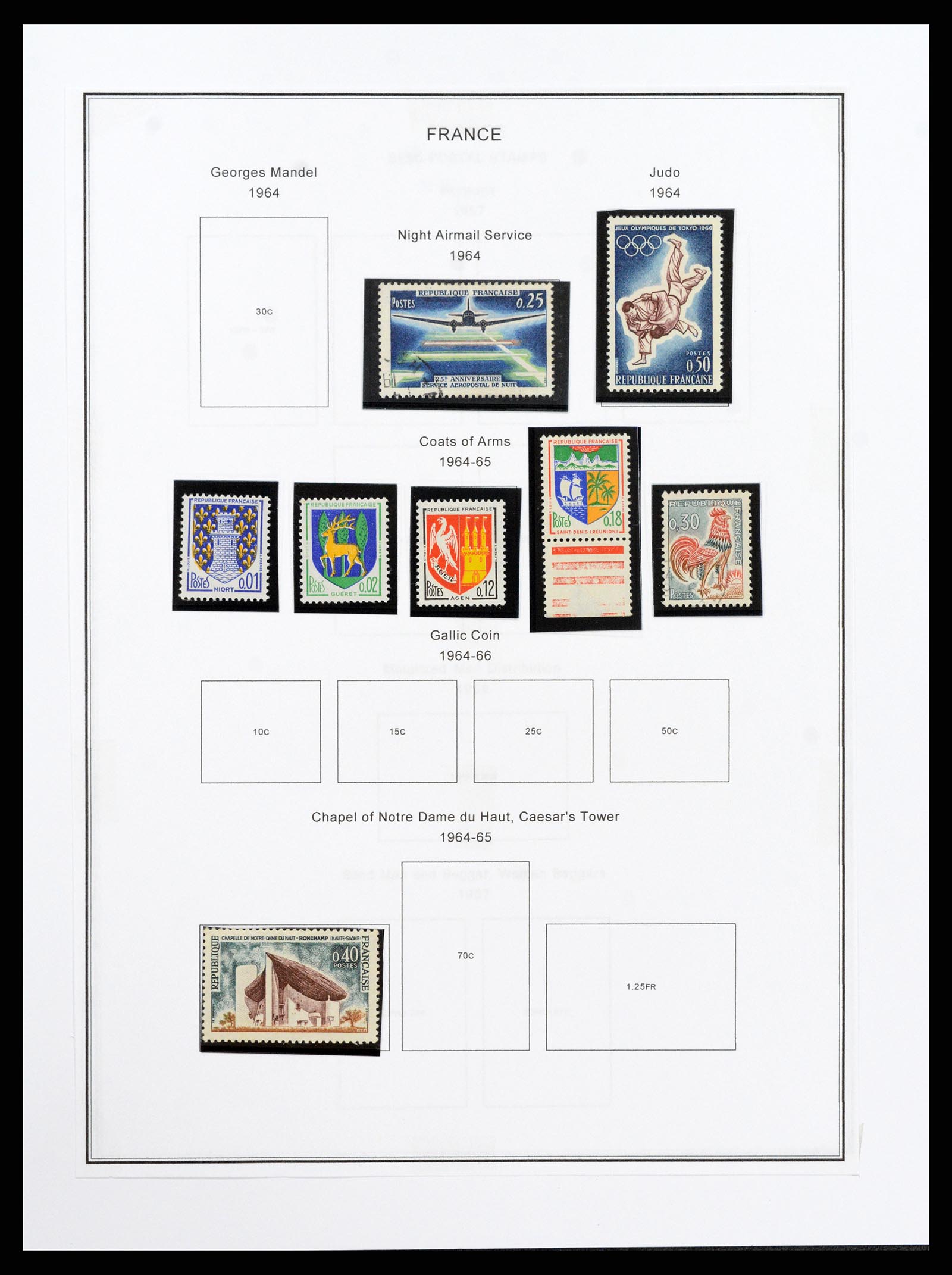 37913 089 - Postzegelverzameling 37913 Frankrijk 1849-2000.
