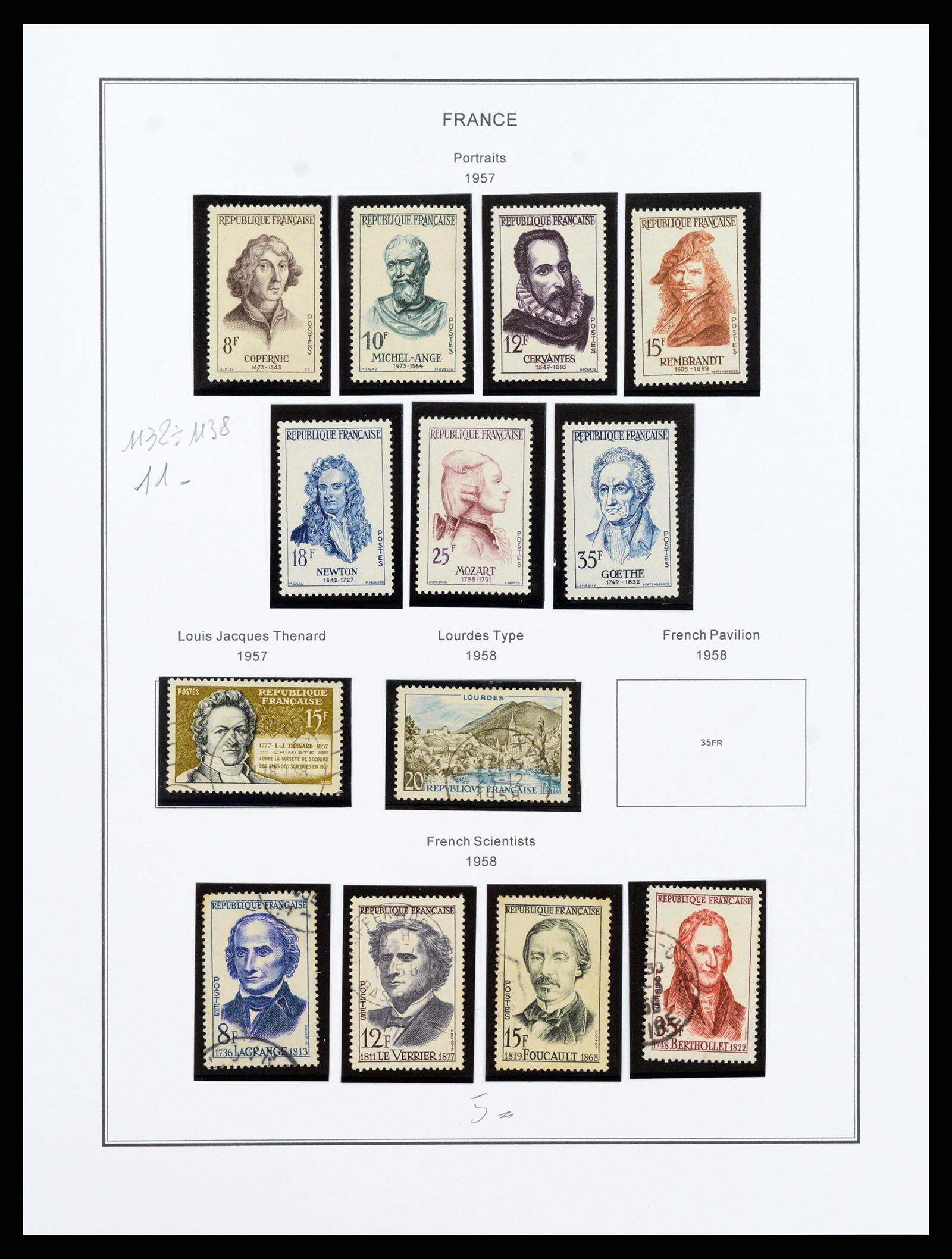 37913 091 - Postzegelverzameling 37913 Frankrijk 1849-2000.