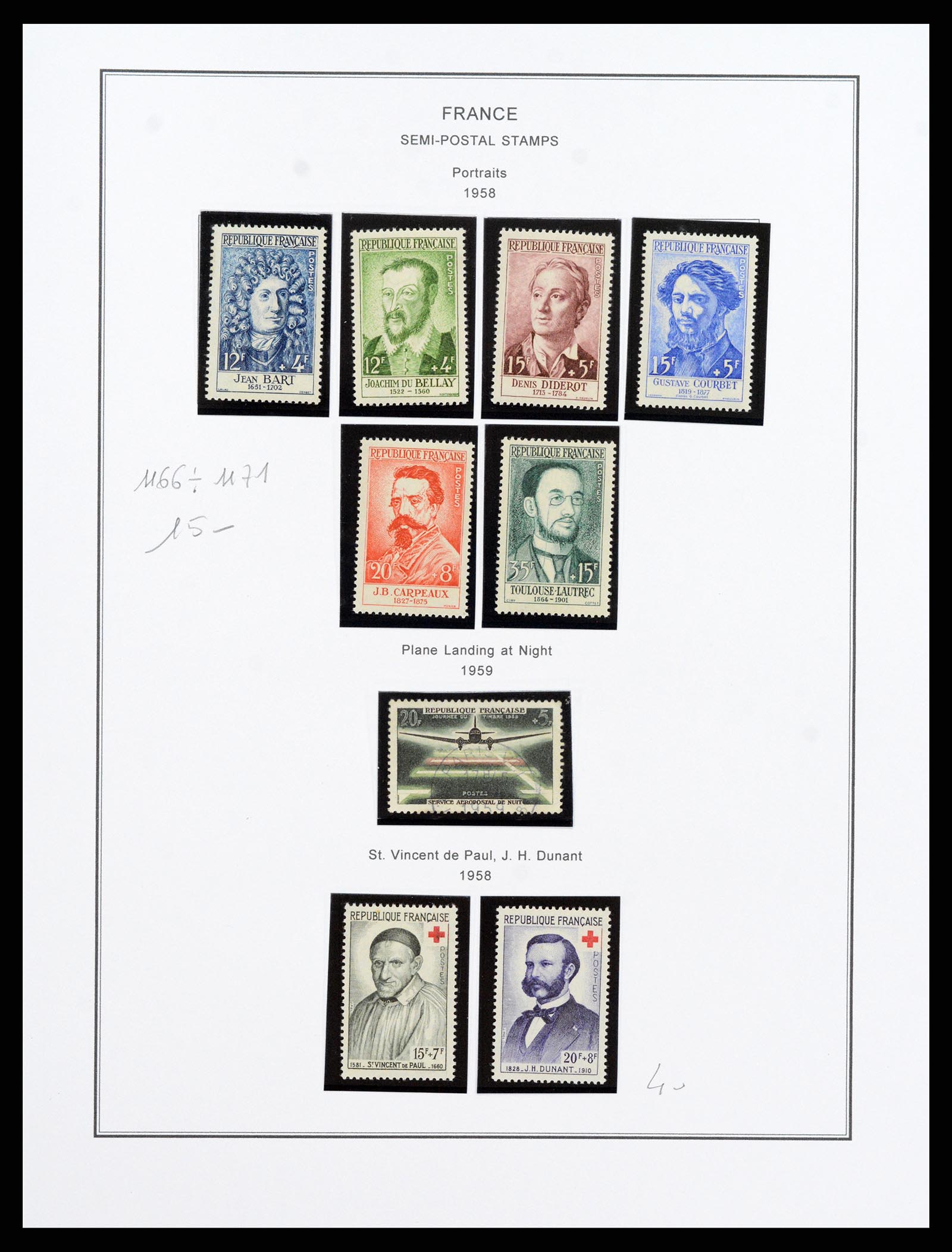 37913 092 - Postzegelverzameling 37913 Frankrijk 1849-2000.