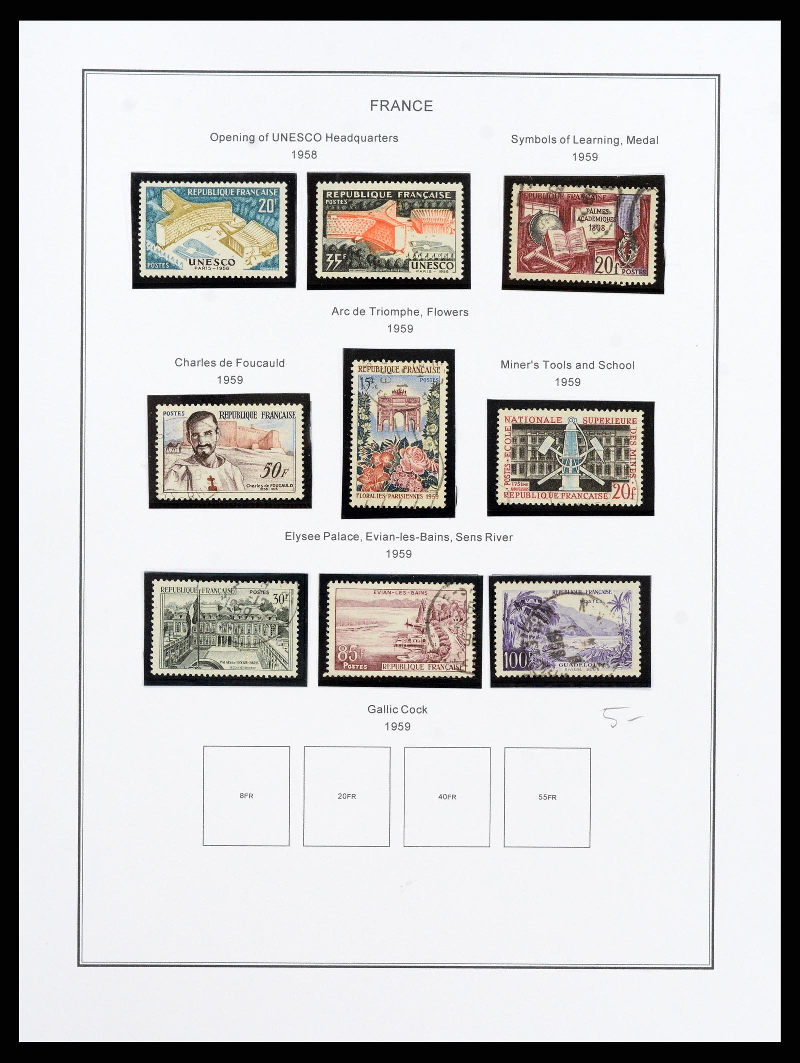 37913 098 - Postzegelverzameling 37913 Frankrijk 1849-2000.