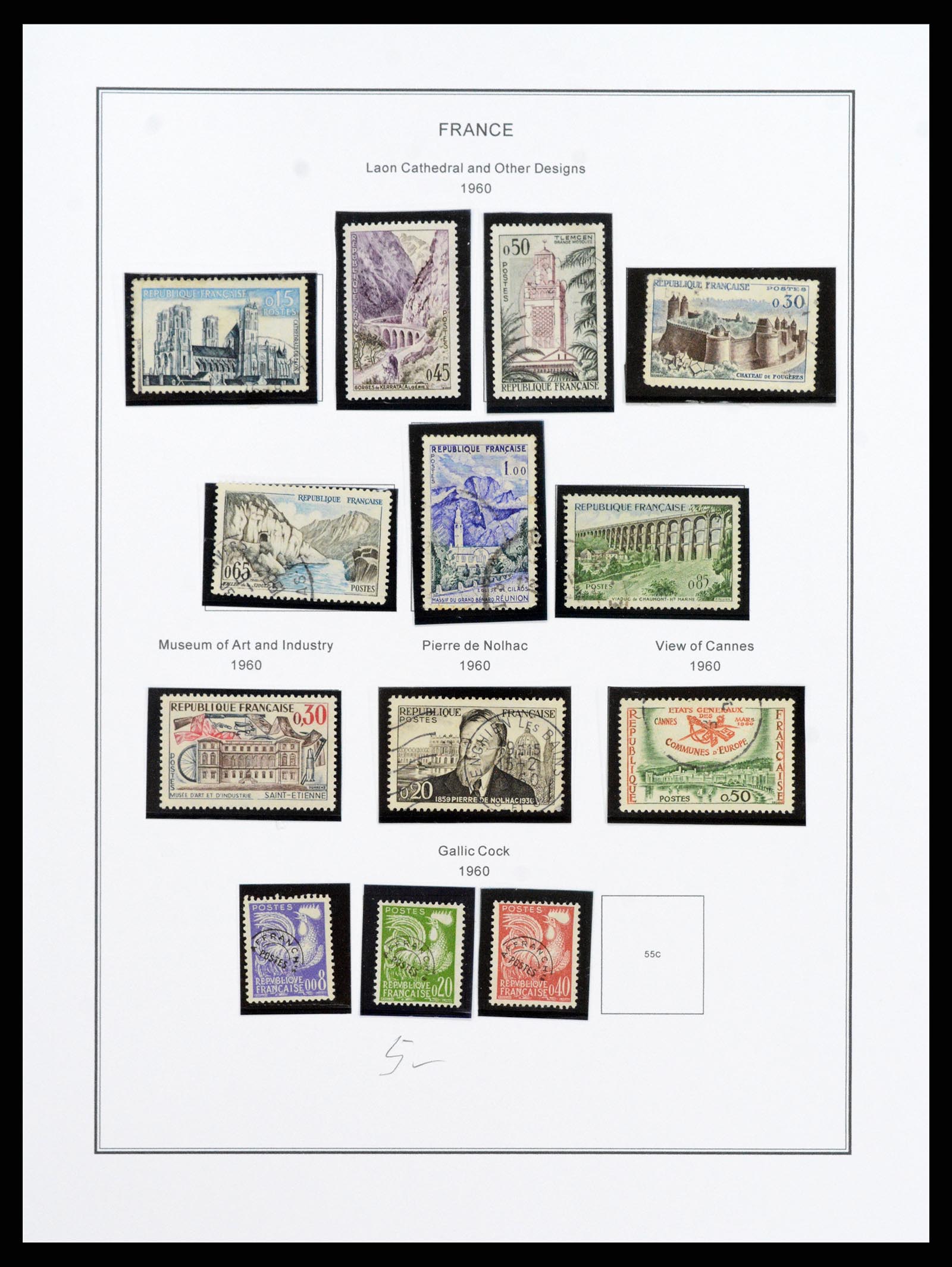37913 100 - Postzegelverzameling 37913 Frankrijk 1849-2000.