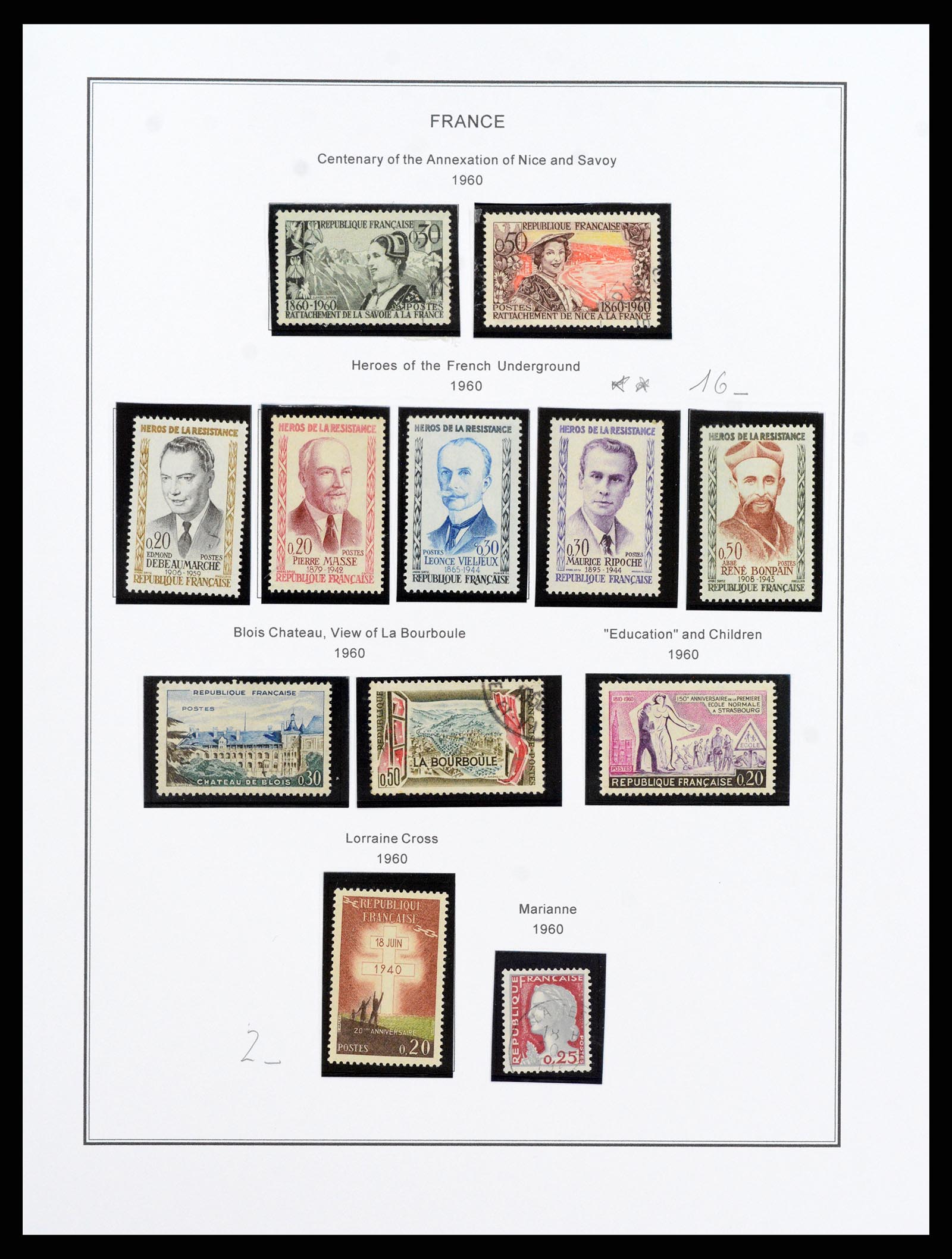 37913 101 - Postzegelverzameling 37913 Frankrijk 1849-2000.