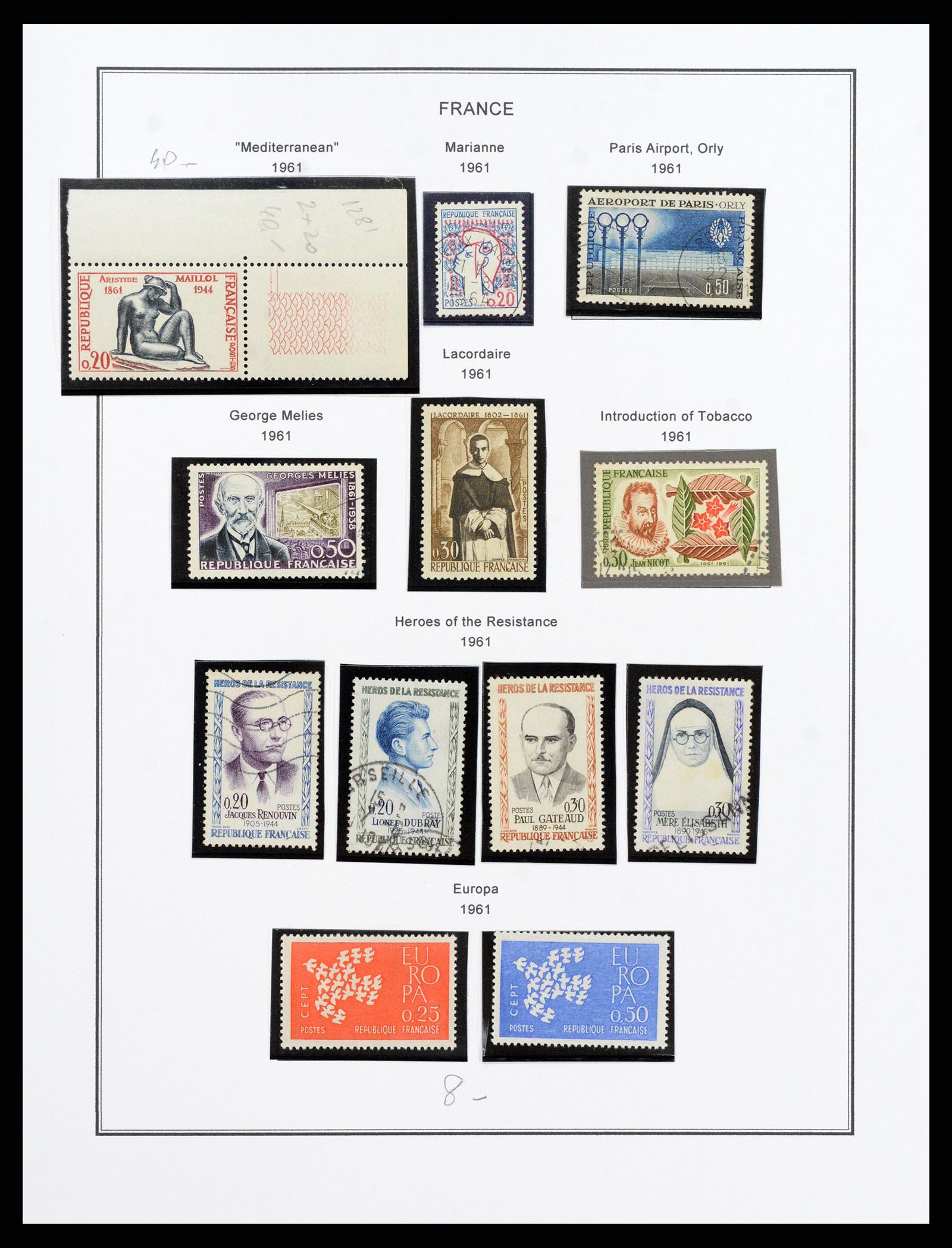37913 104 - Postzegelverzameling 37913 Frankrijk 1849-2000.