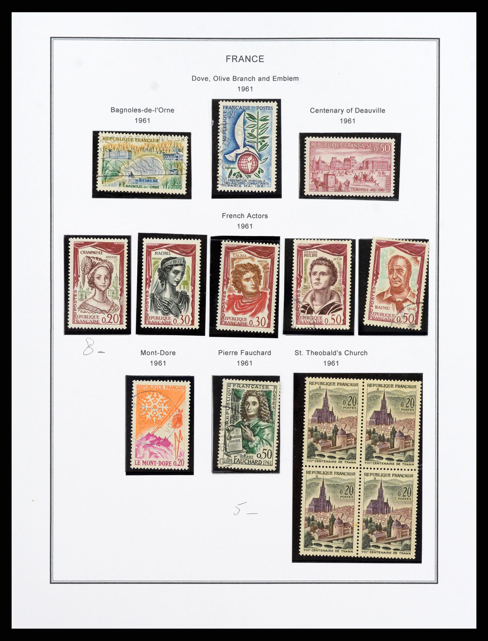 37913 105 - Postzegelverzameling 37913 Frankrijk 1849-2000.
