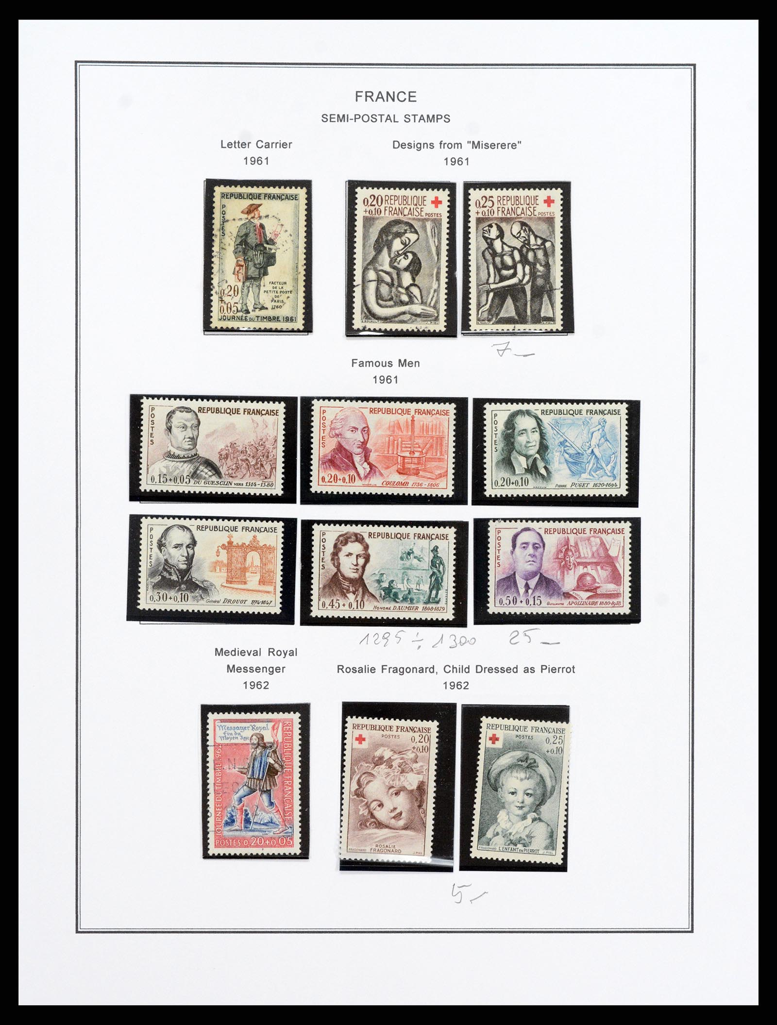 37913 107 - Postzegelverzameling 37913 Frankrijk 1849-2000.