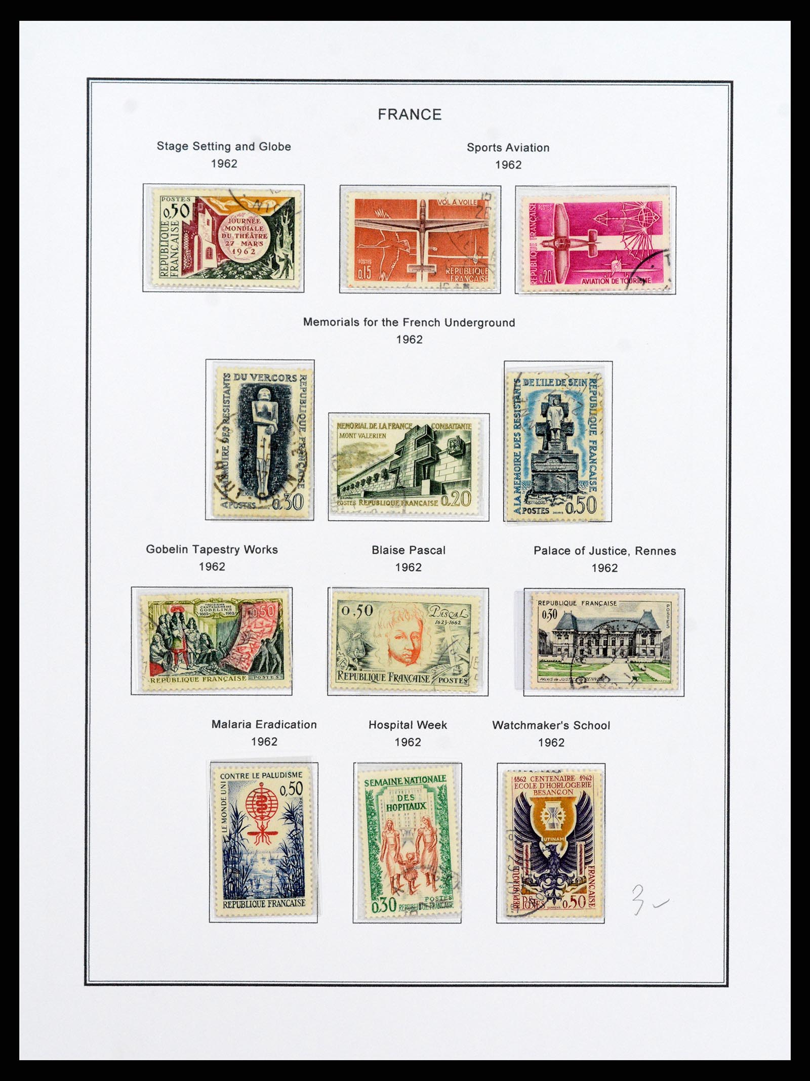 37913 109 - Postzegelverzameling 37913 Frankrijk 1849-2000.