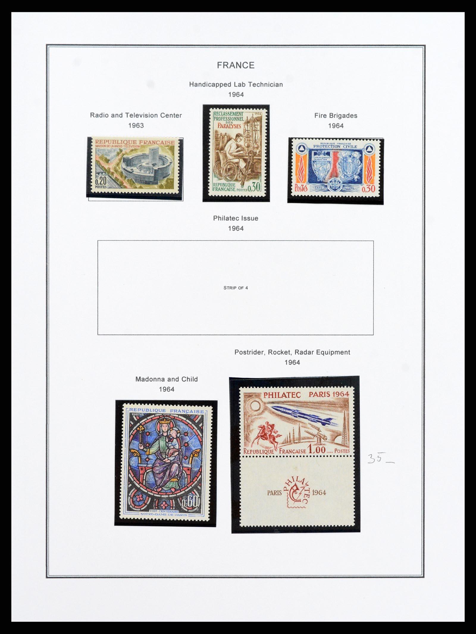 37913 115 - Postzegelverzameling 37913 Frankrijk 1849-2000.