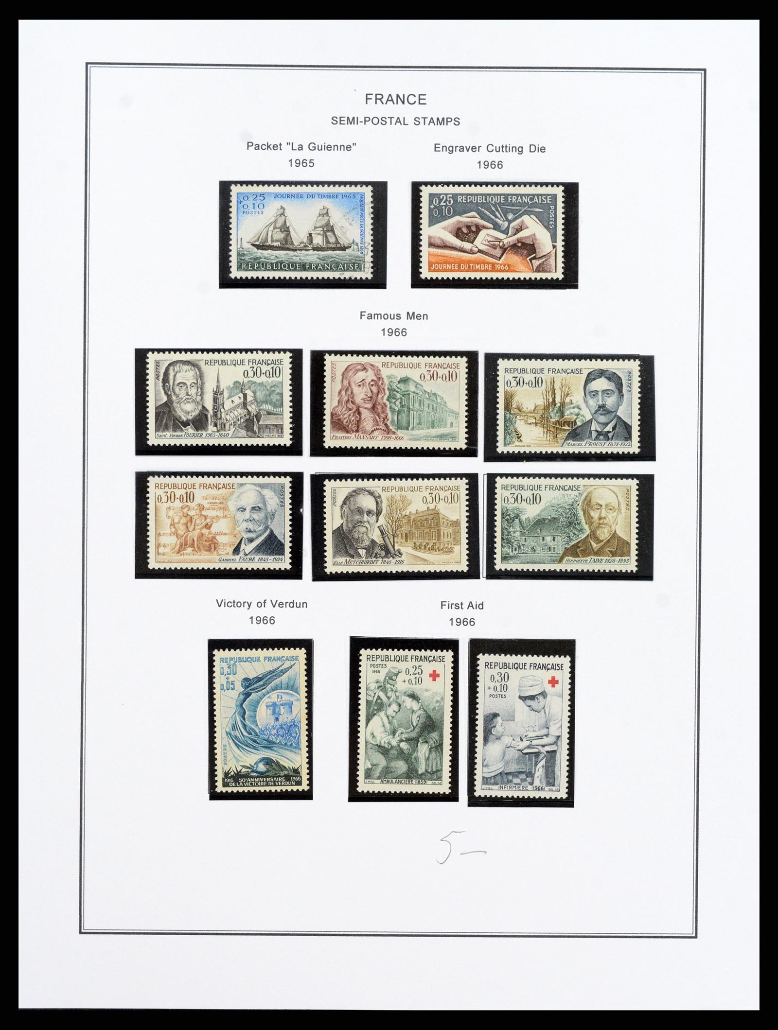 37913 121 - Postzegelverzameling 37913 Frankrijk 1849-2000.