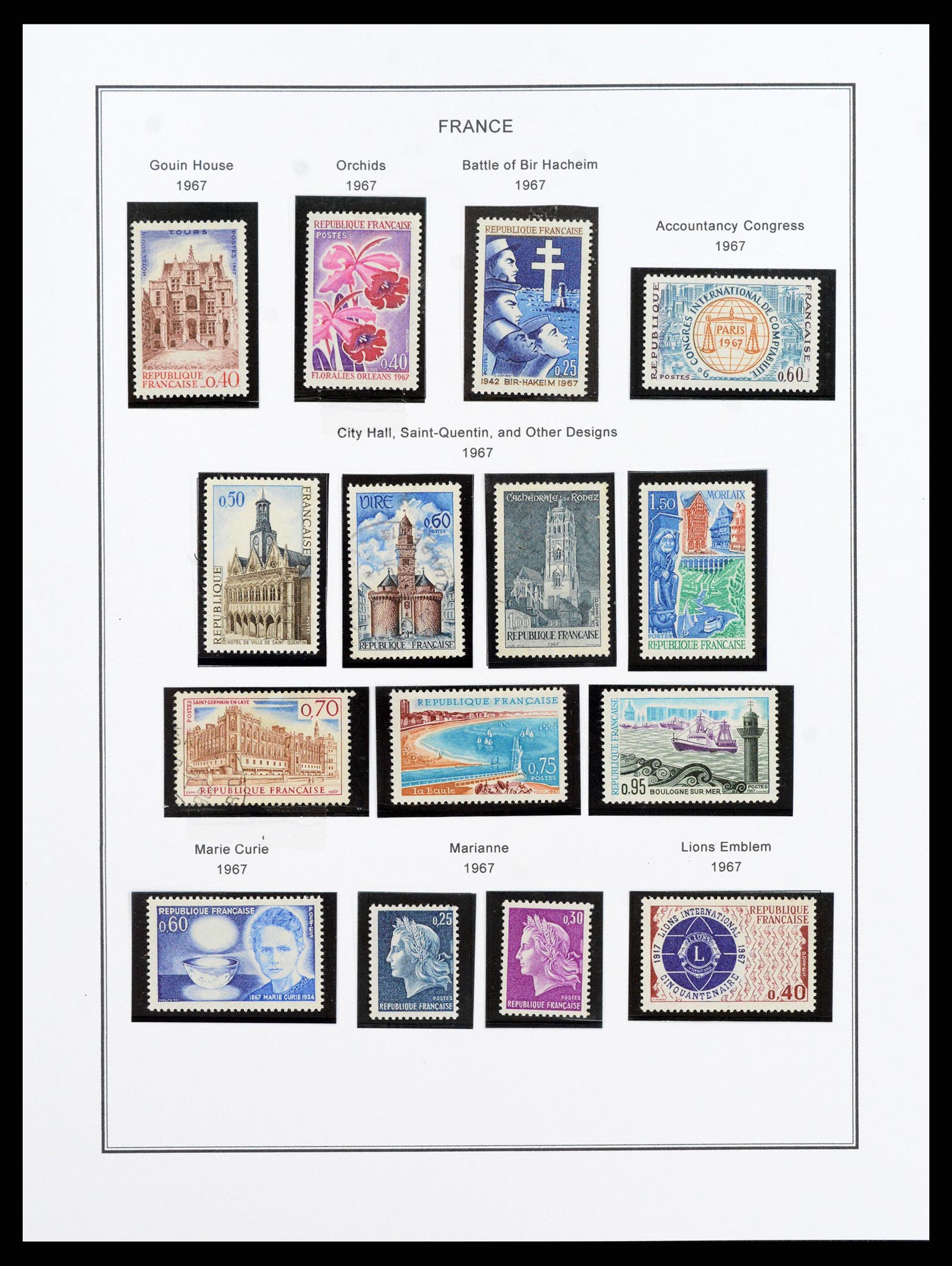 37913 125 - Postzegelverzameling 37913 Frankrijk 1849-2000.