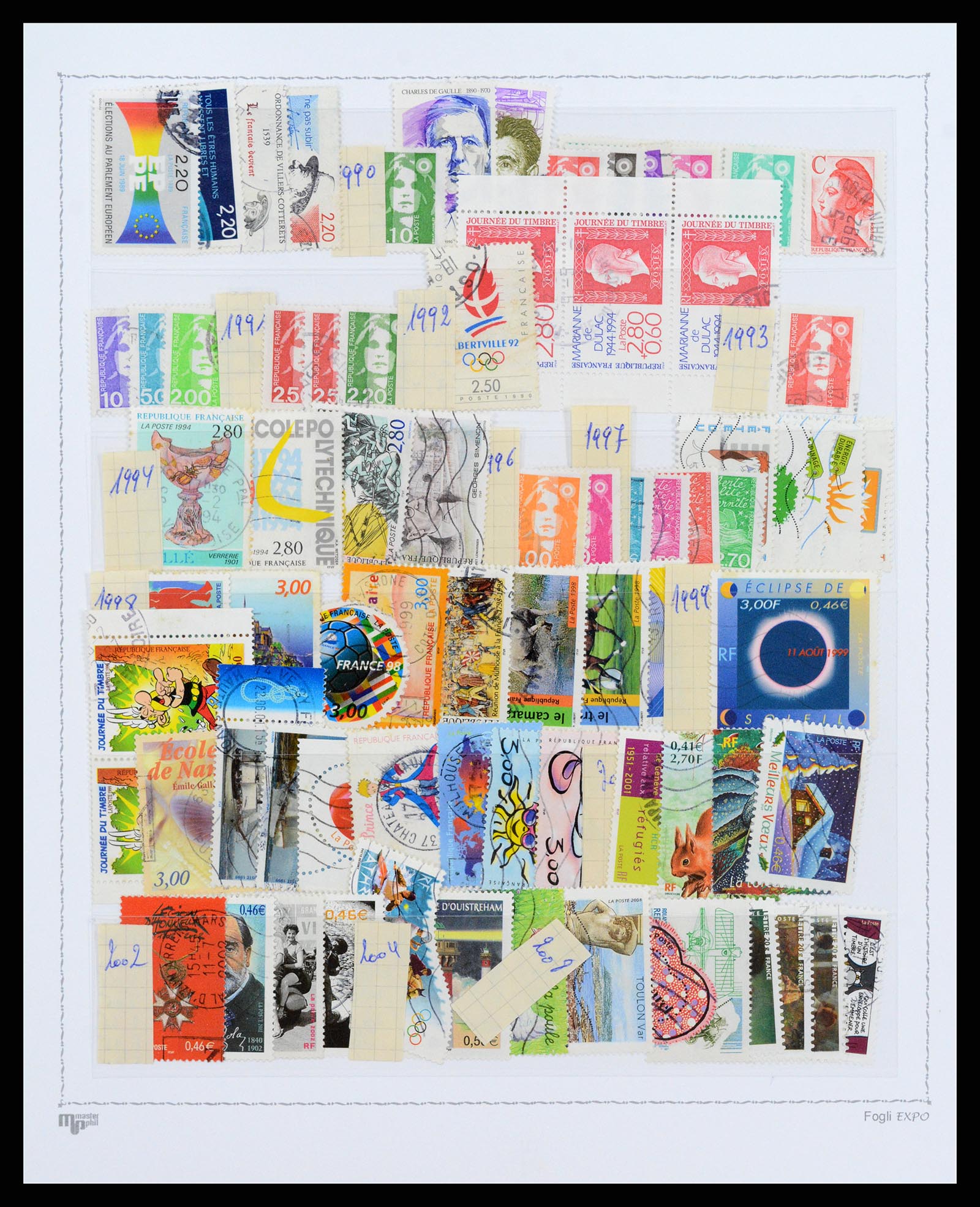 37913 152 - Postzegelverzameling 37913 Frankrijk 1849-2000.