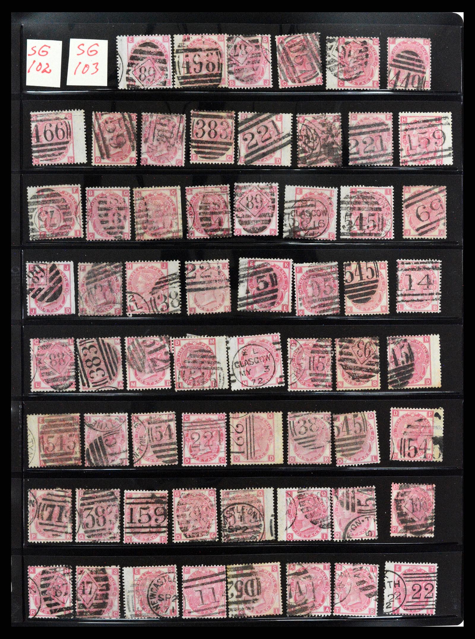 37921 076 - Stamp Collection 37921 Great Britain 1840-1887.
