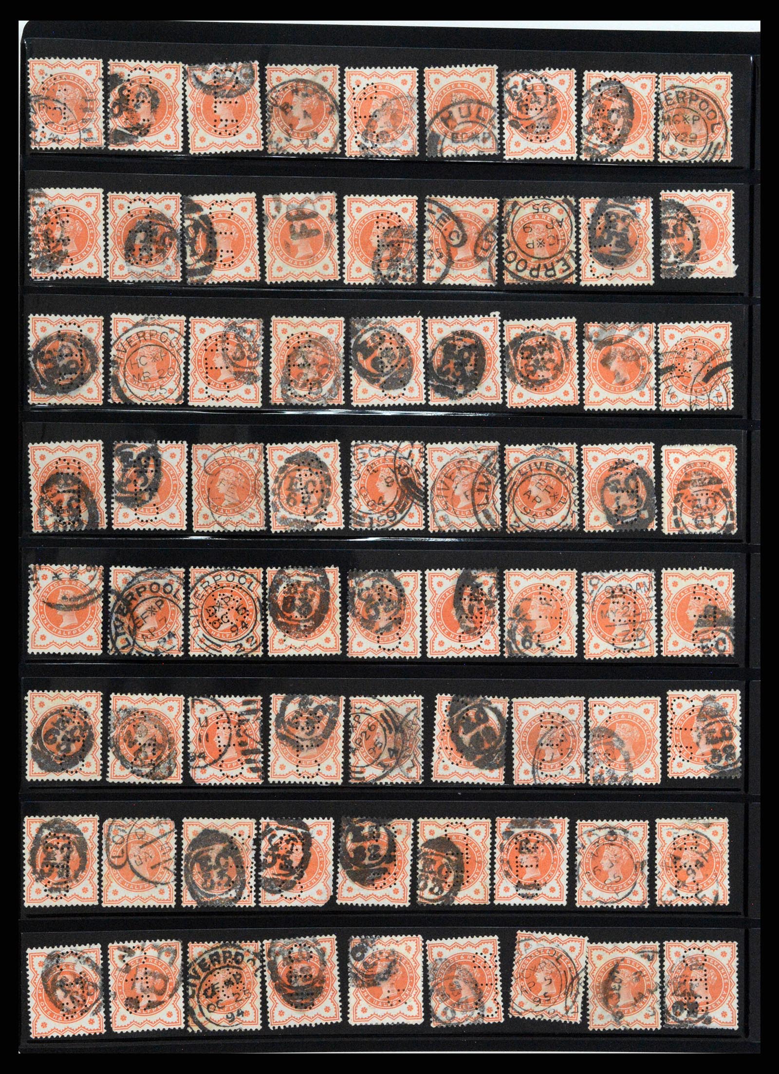 37921 130 - Stamp Collection 37921 Great Britain 1840-1887.