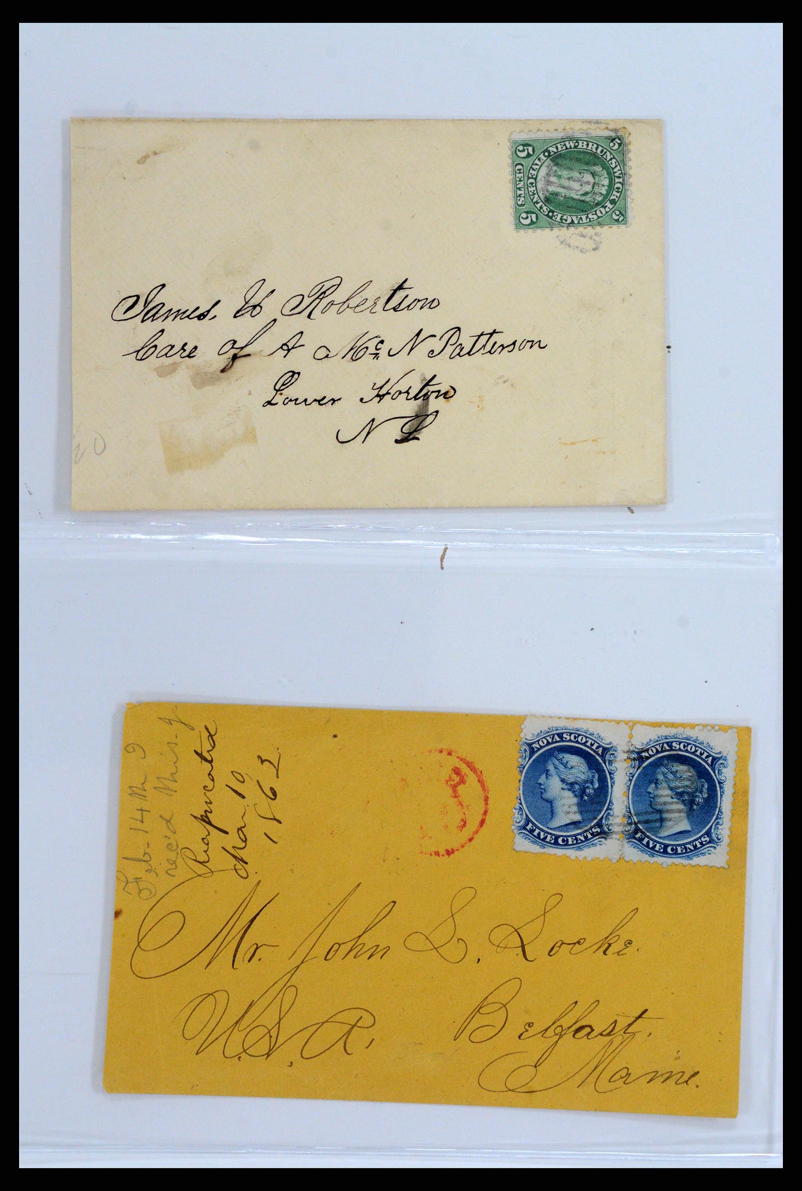 37923 002 - Stamp Collection 37923 Canada covers 1852-1970.