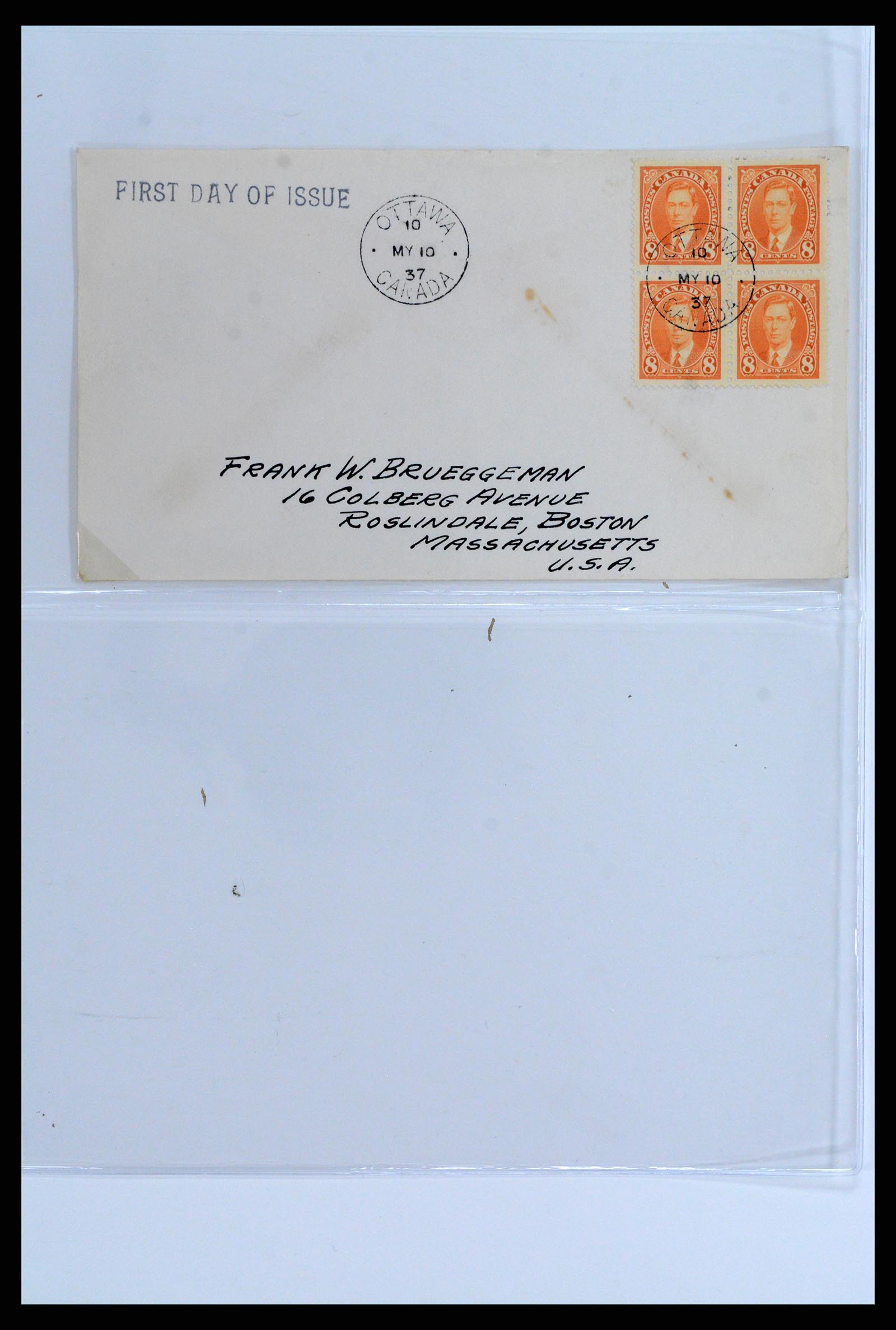 37923 011 - Stamp Collection 37923 Canada covers 1852-1970.