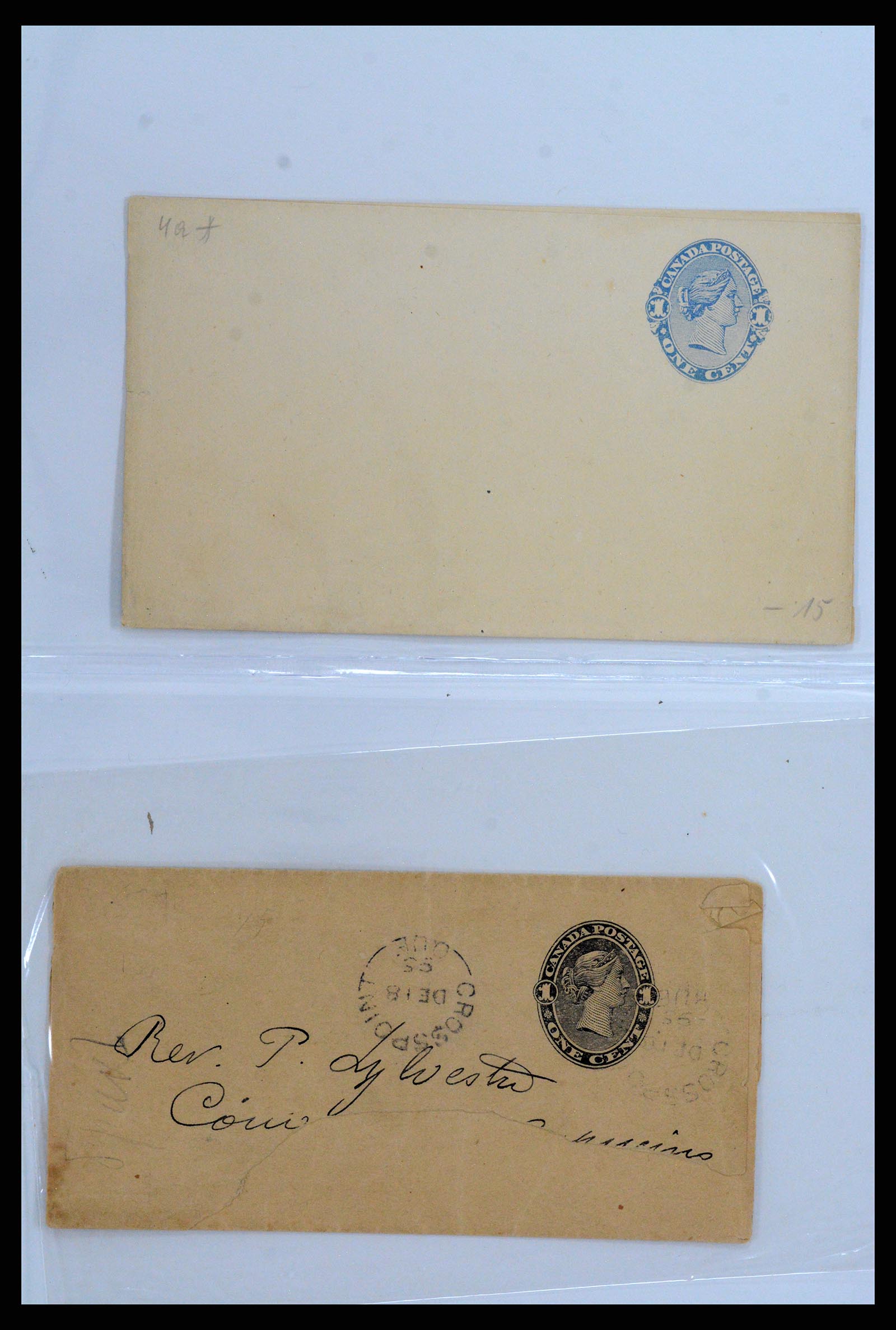 37923 014 - Stamp Collection 37923 Canada covers 1852-1970.