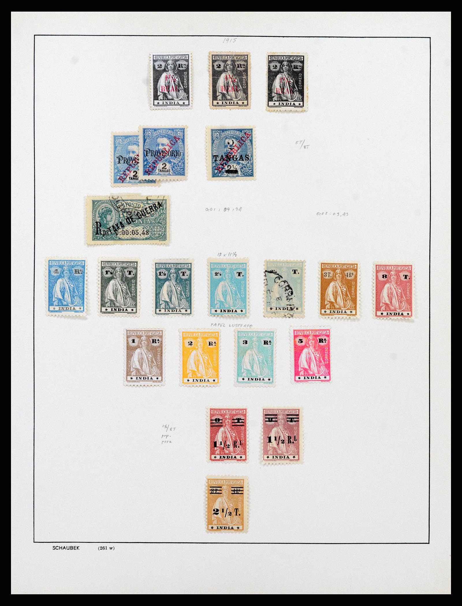 37924 018 - Postzegelverzameling 37924 Portugese koloniën 1871-1944.