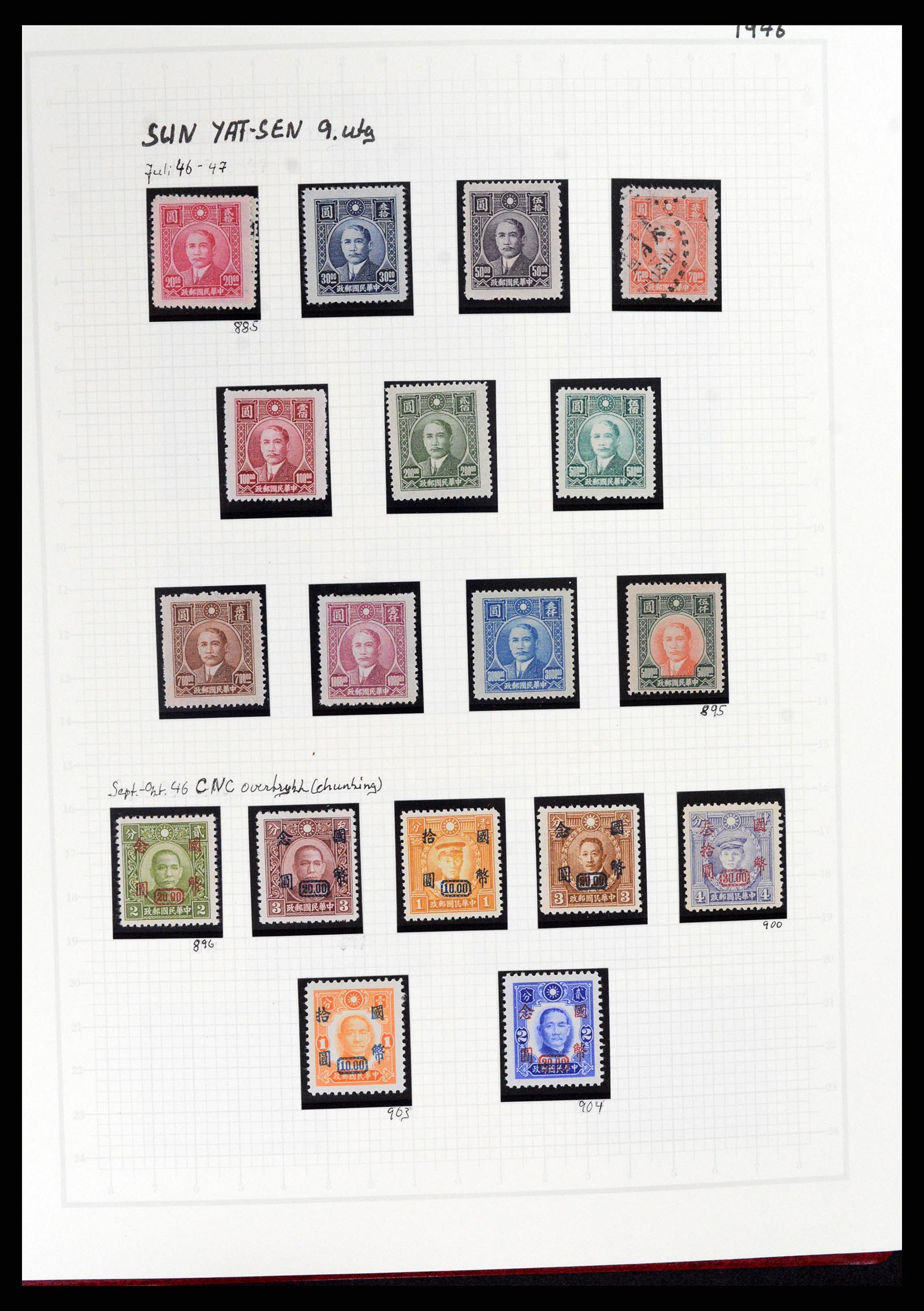 37925 058 - Stamp Collection 37925 China 1878-1949.