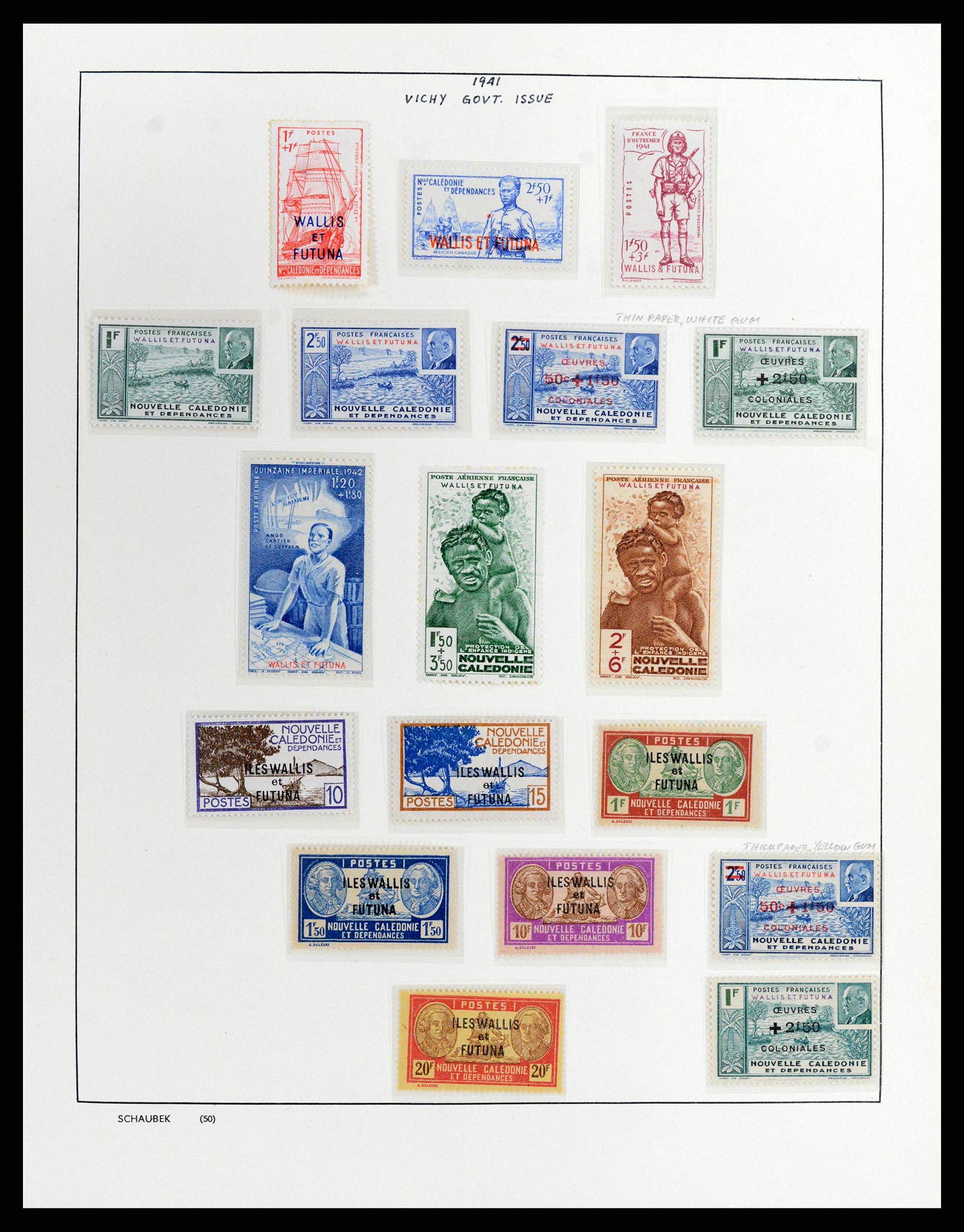 37926 005 - Stamp Collection 37926 Wallis et Futuna 1922-2001.