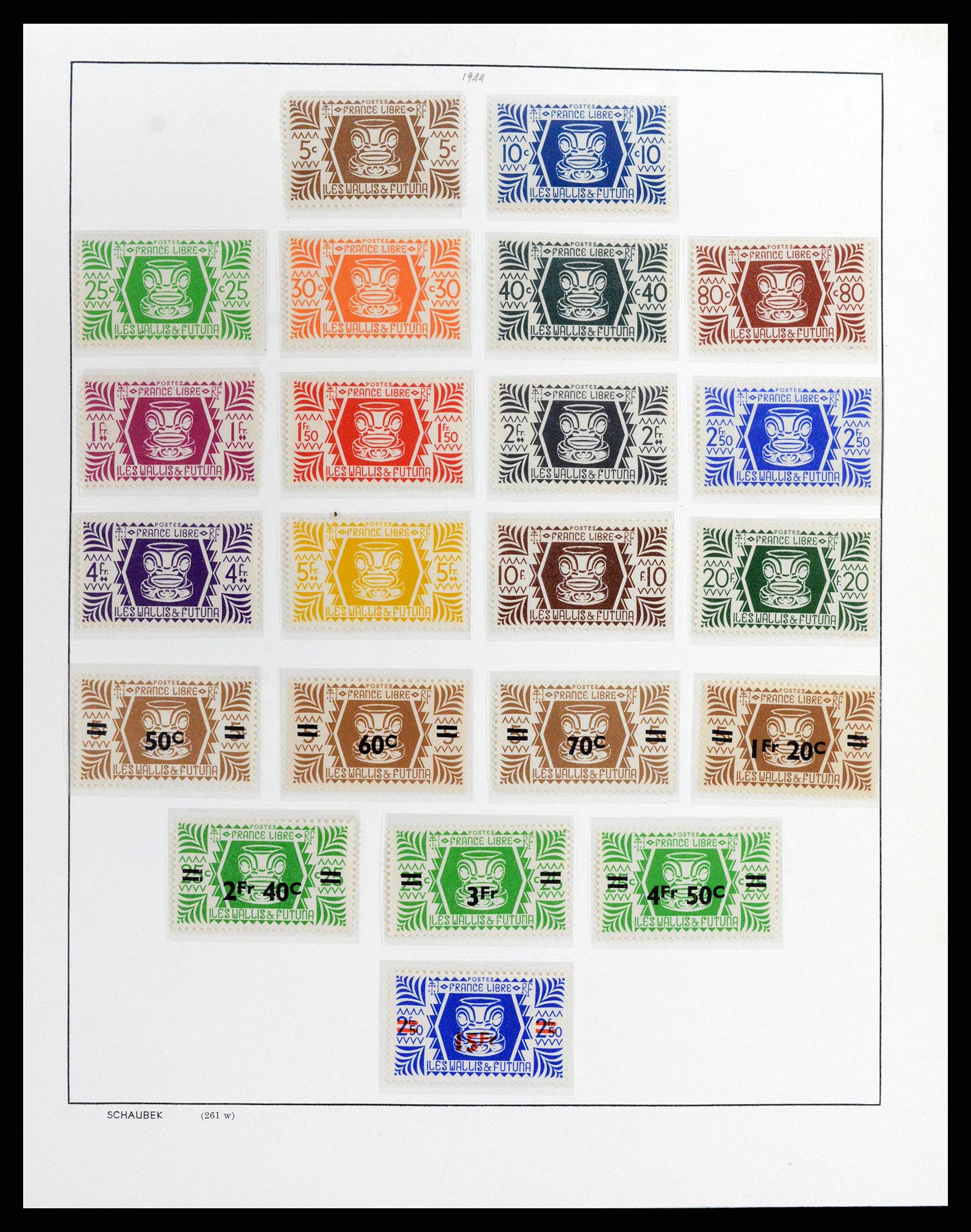 37926 007 - Stamp Collection 37926 Wallis et Futuna 1922-2001.