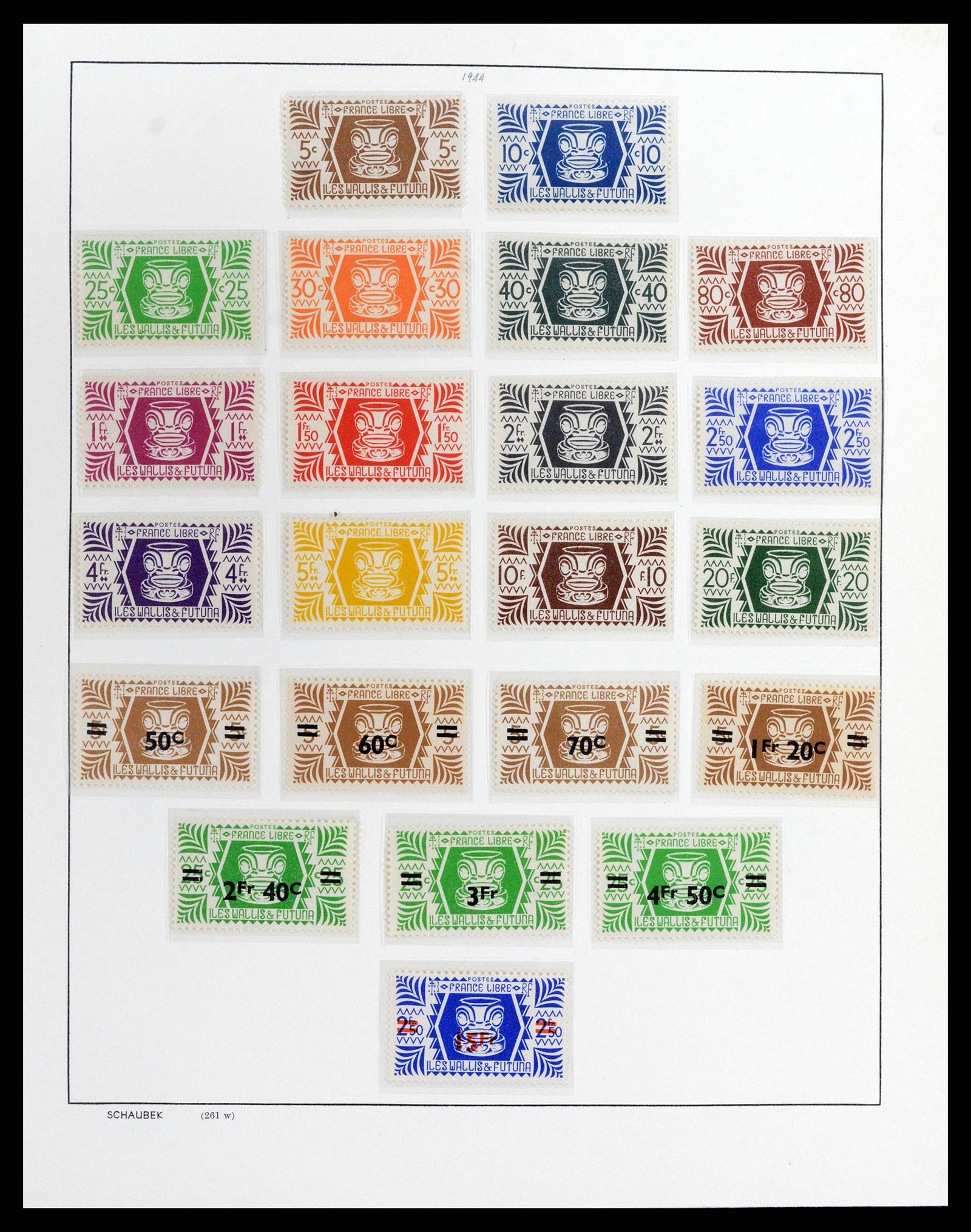 37926 007 - Stamp Collection 37926 Wallis et Futuna 1922-2001.