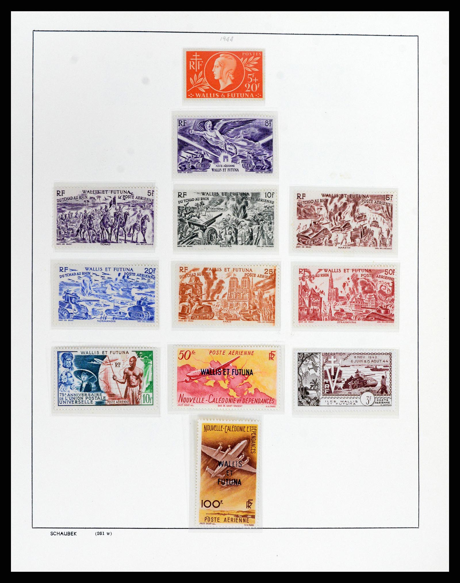 37926 008 - Postzegelverzameling 37926 Wallis et Futuna 1922-2001.