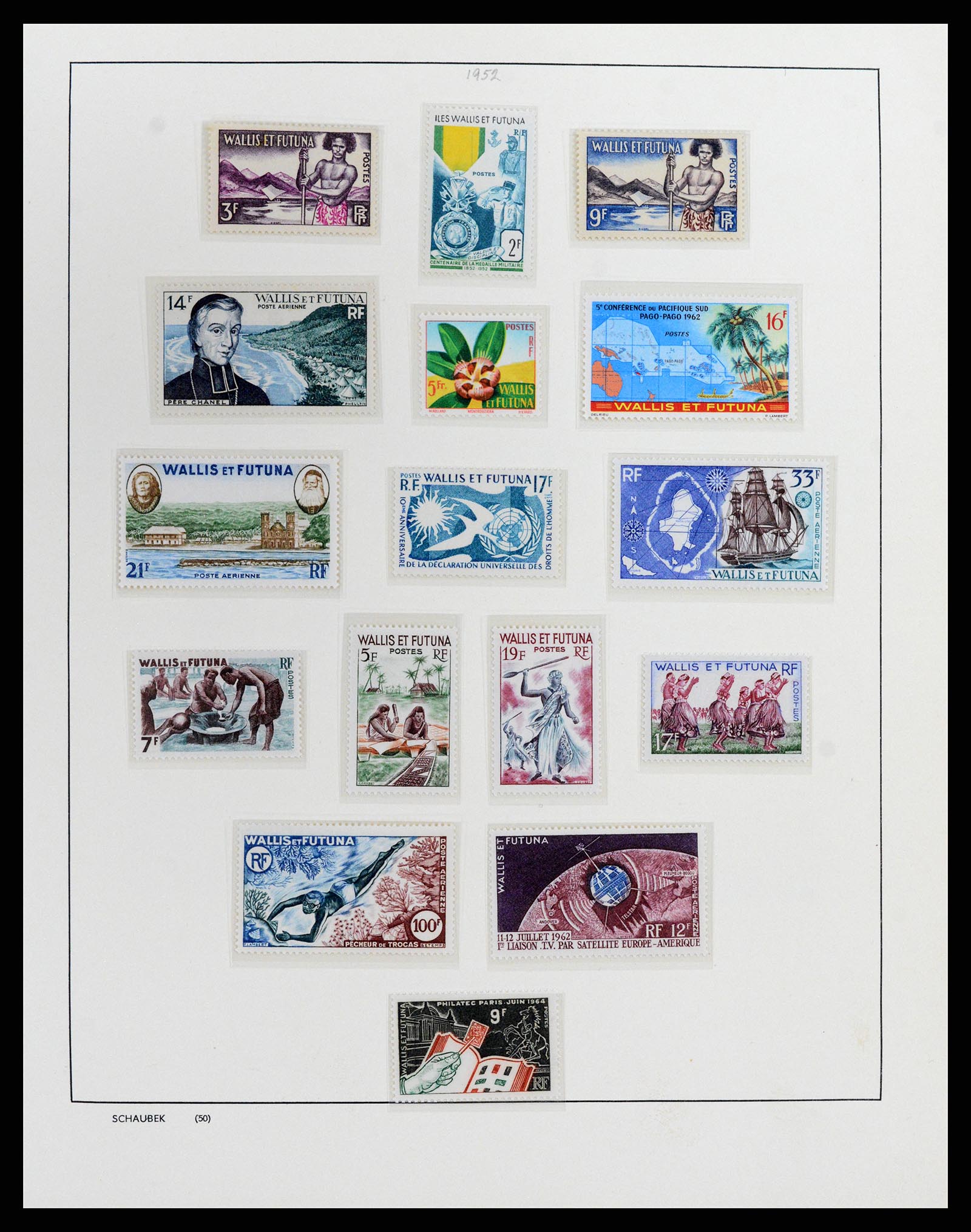 37926 009 - Stamp Collection 37926 Wallis et Futuna 1922-2001.