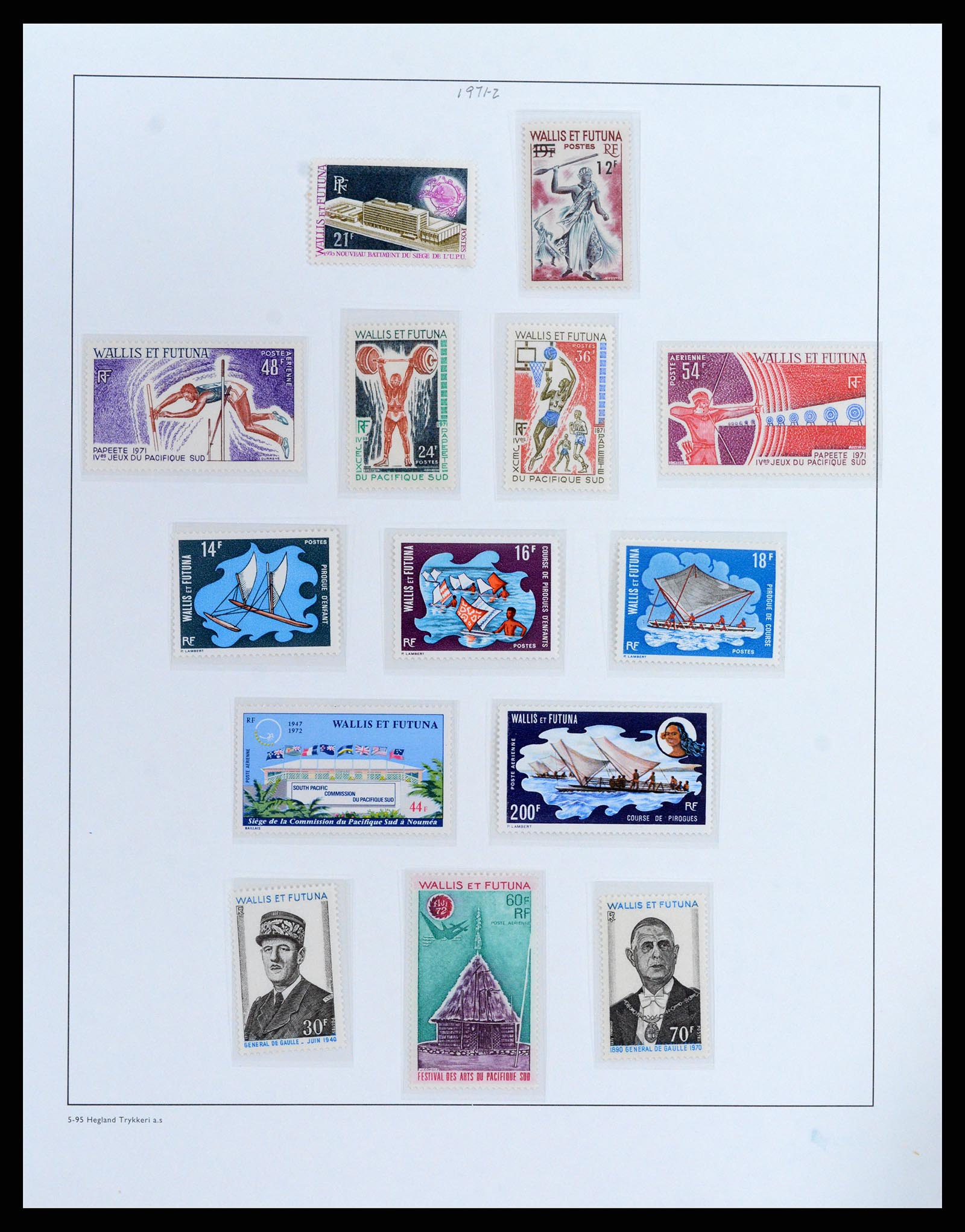 37926 012 - Postzegelverzameling 37926 Wallis et Futuna 1922-2001.
