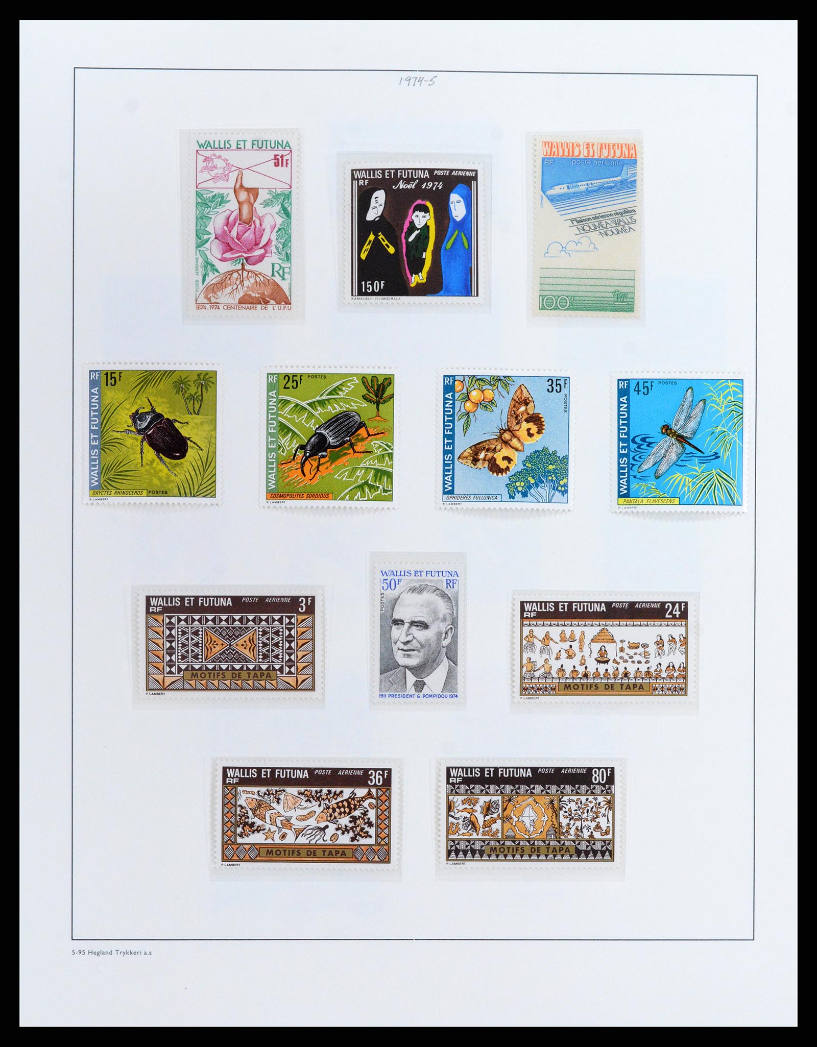 37926 014 - Postzegelverzameling 37926 Wallis et Futuna 1922-2001.
