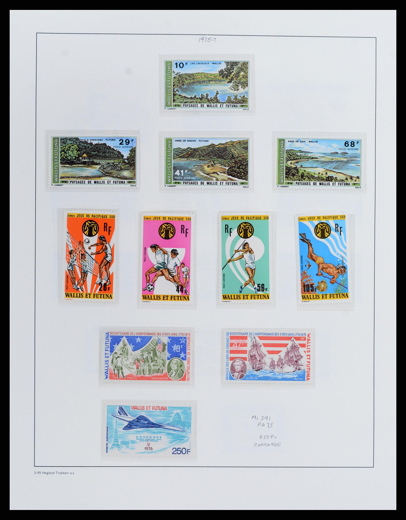 37926 015 - Postzegelverzameling 37926 Wallis et Futuna 1922-2001.
