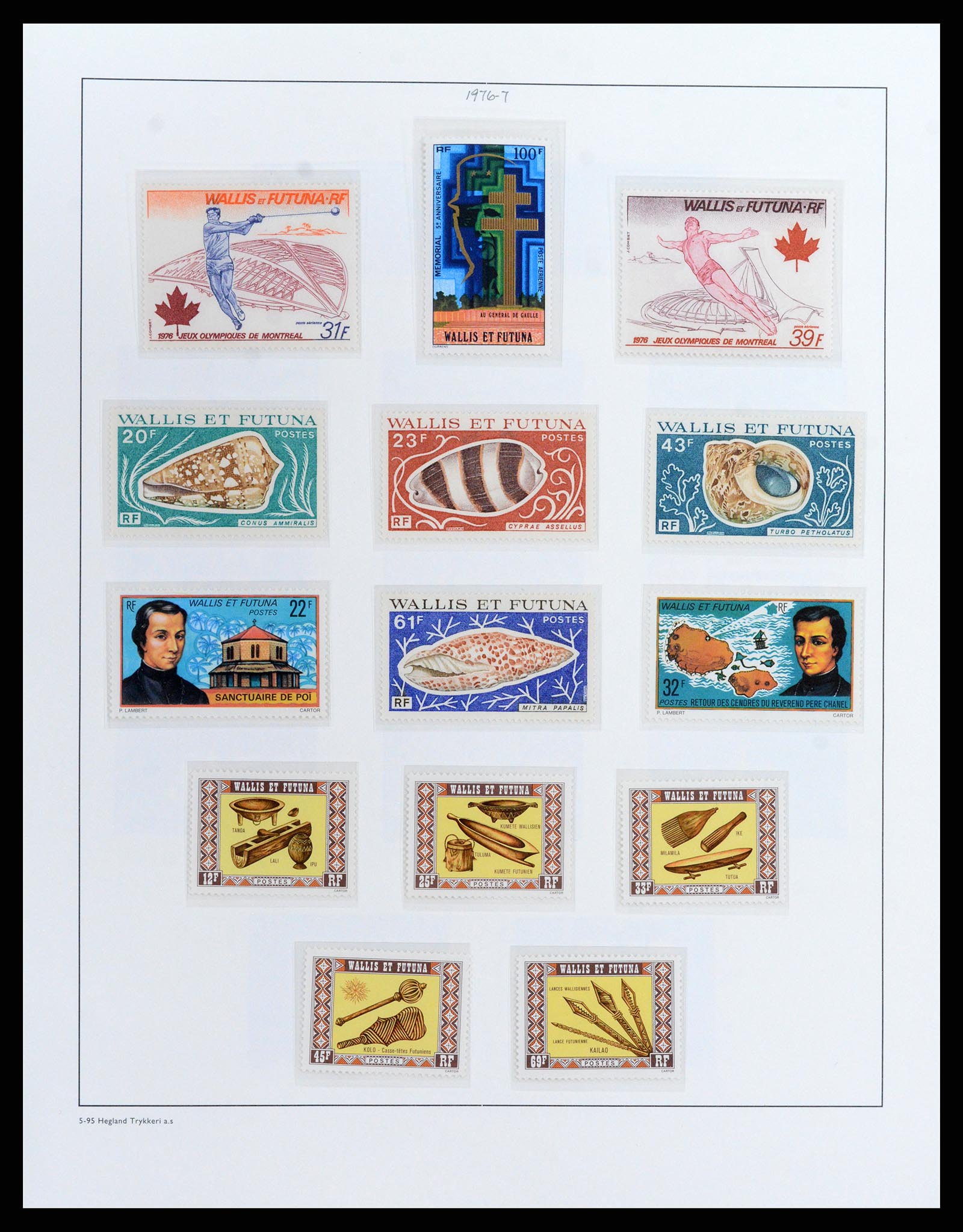 37926 016 - Stamp Collection 37926 Wallis et Futuna 1922-2001.