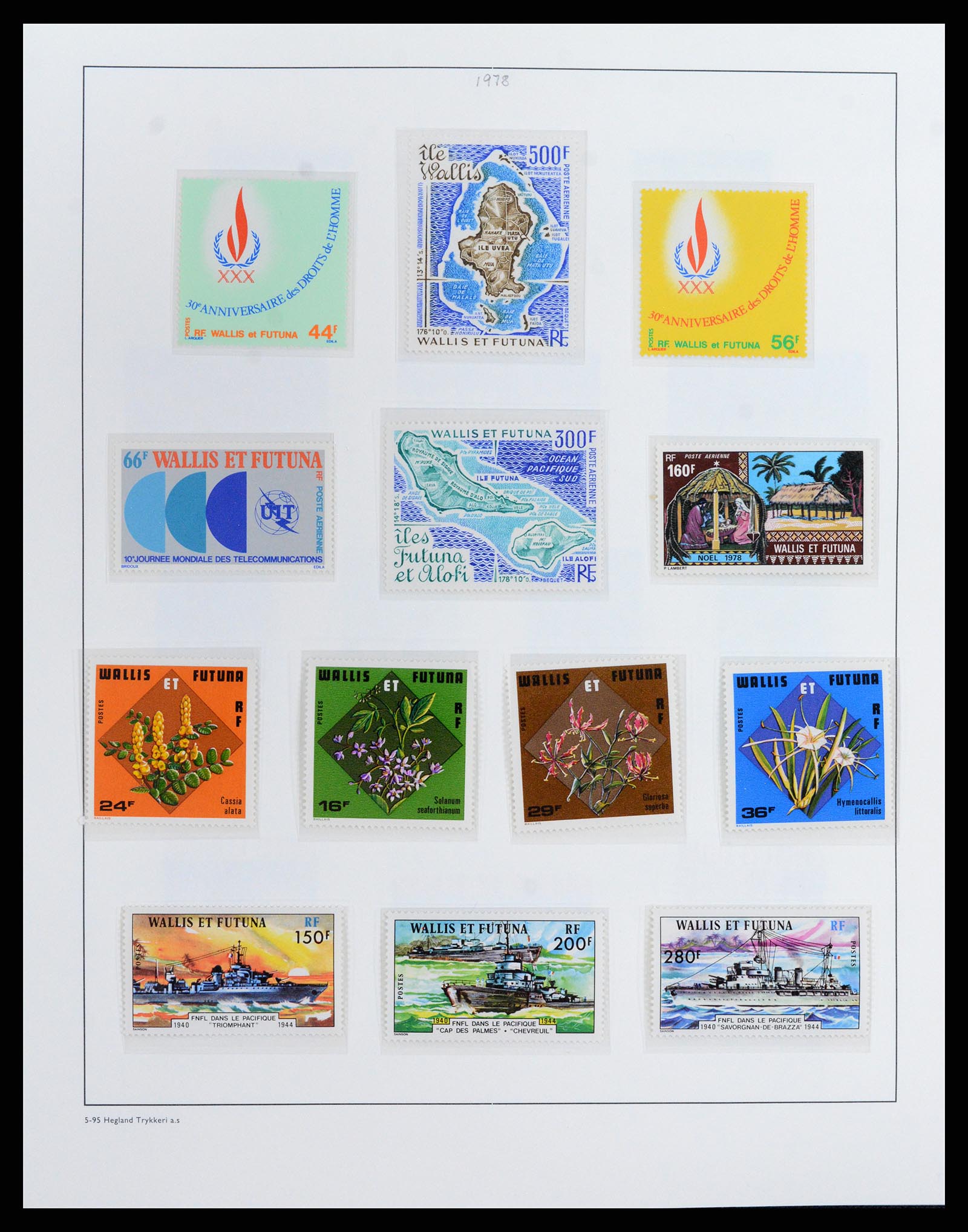 37926 018 - Postzegelverzameling 37926 Wallis et Futuna 1922-2001.