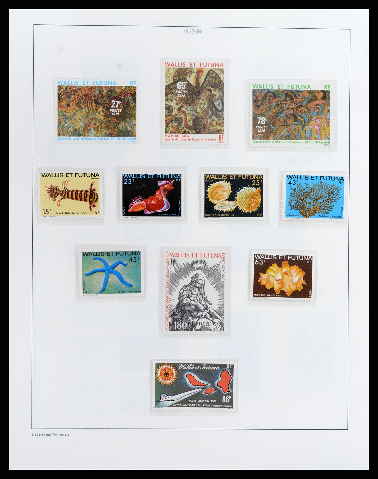 37926 024 - Postzegelverzameling 37926 Wallis et Futuna 1922-2001.