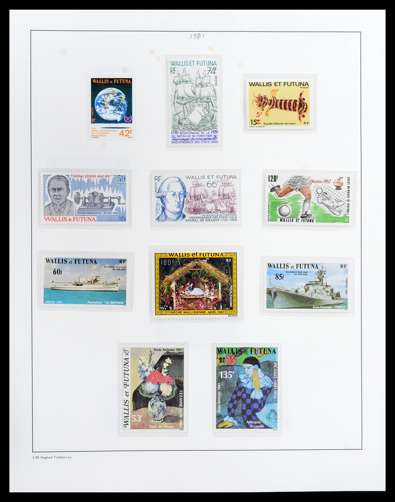 37926 029 - Stamp Collection 37926 Wallis et Futuna 1922-2001.