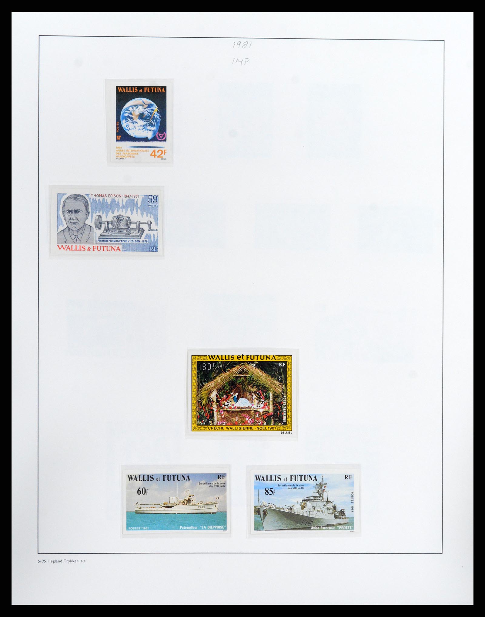 37926 030 - Postzegelverzameling 37926 Wallis et Futuna 1922-2001.