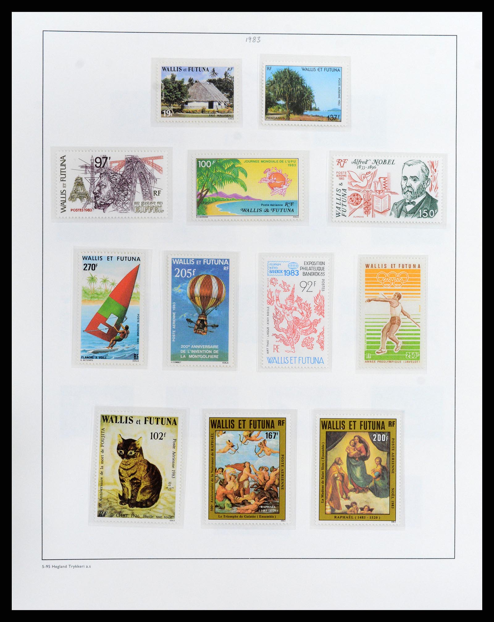 37926 034 - Postzegelverzameling 37926 Wallis et Futuna 1922-2001.