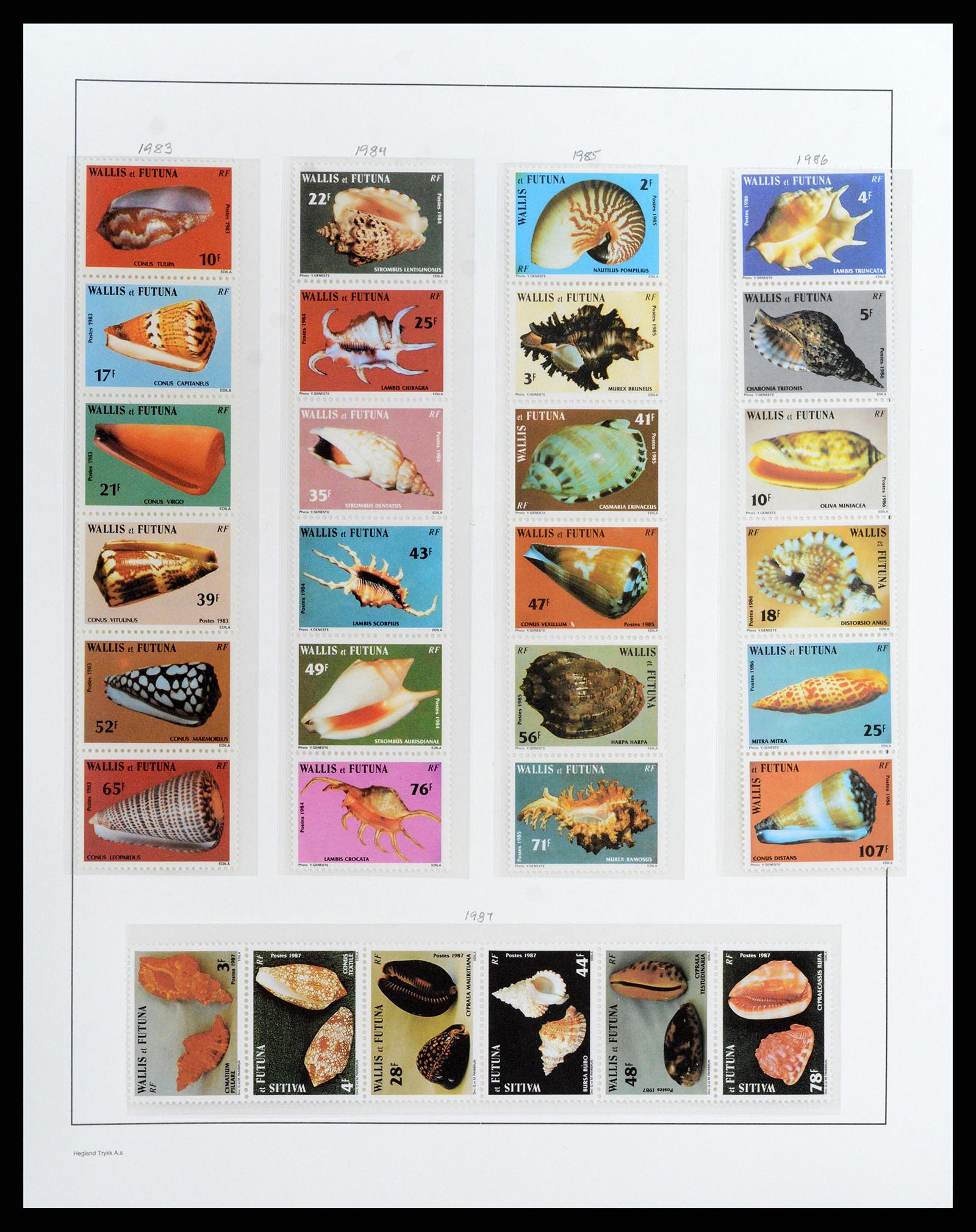 37926 036 - Postzegelverzameling 37926 Wallis et Futuna 1922-2001.