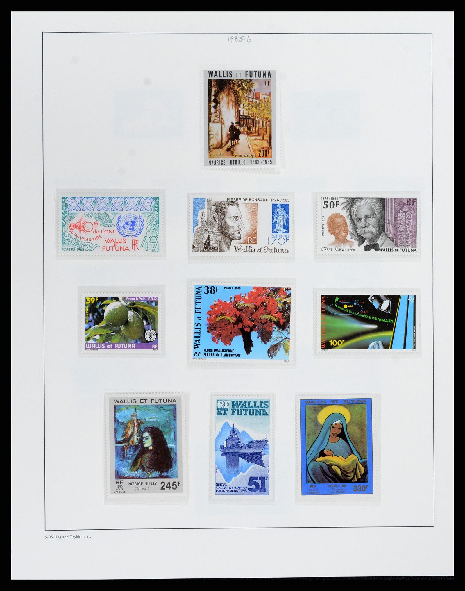 37926 041 - Stamp Collection 37926 Wallis et Futuna 1922-2001.