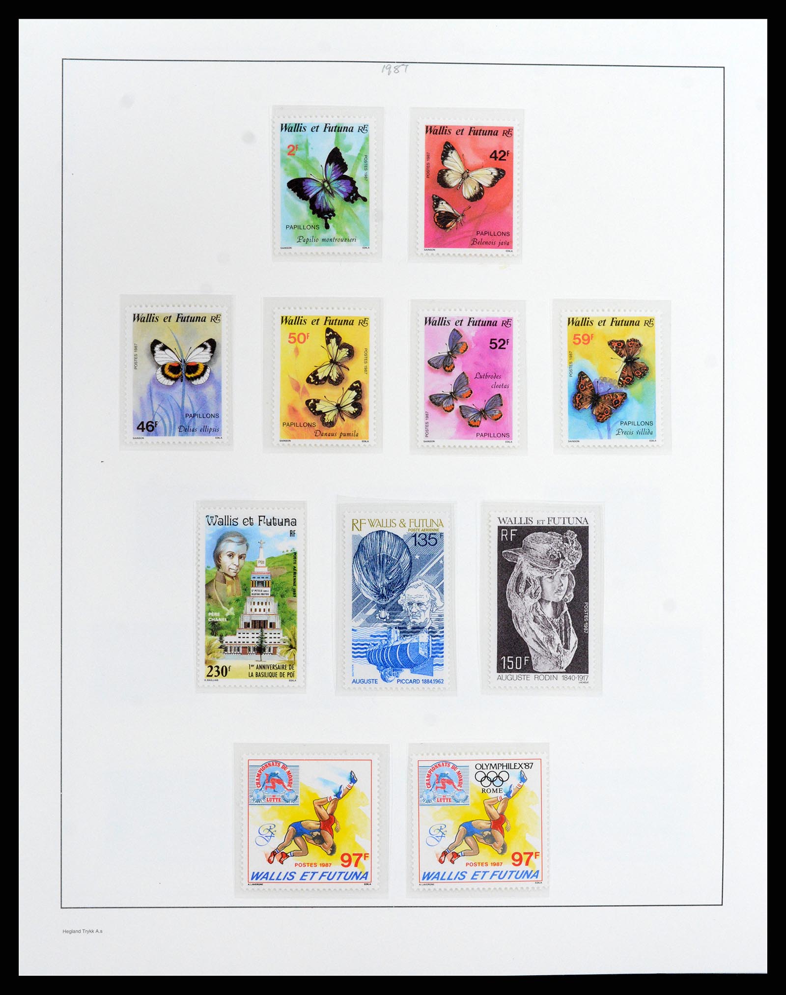 37926 045 - Postzegelverzameling 37926 Wallis et Futuna 1922-2001.