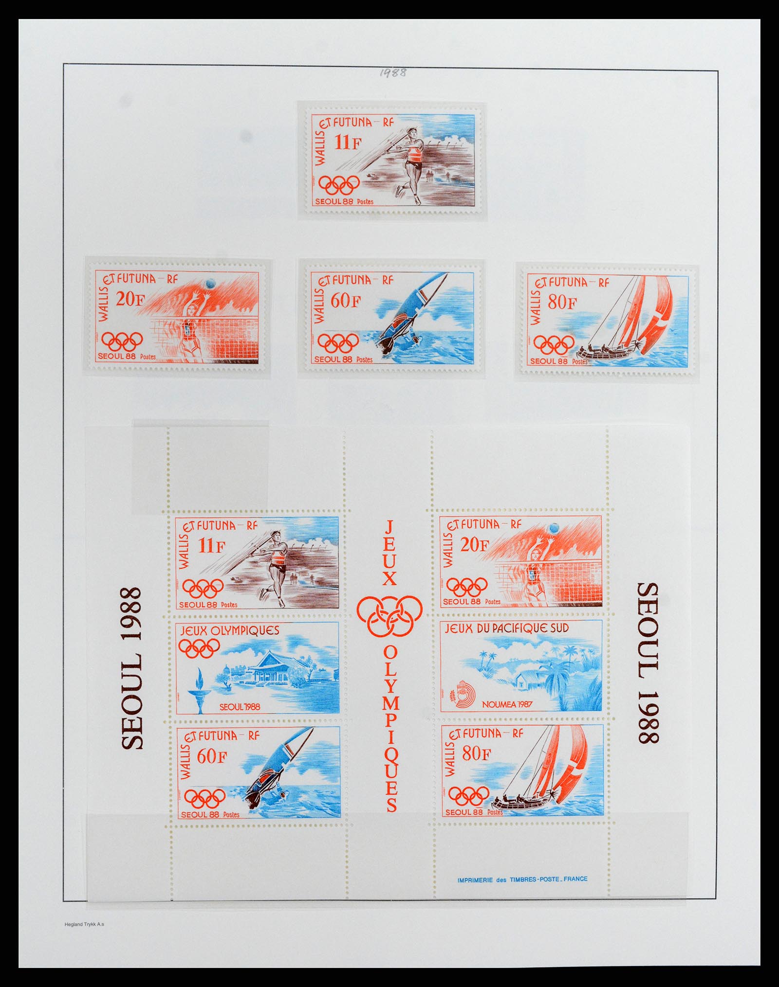 37926 048 - Postzegelverzameling 37926 Wallis et Futuna 1922-2001.