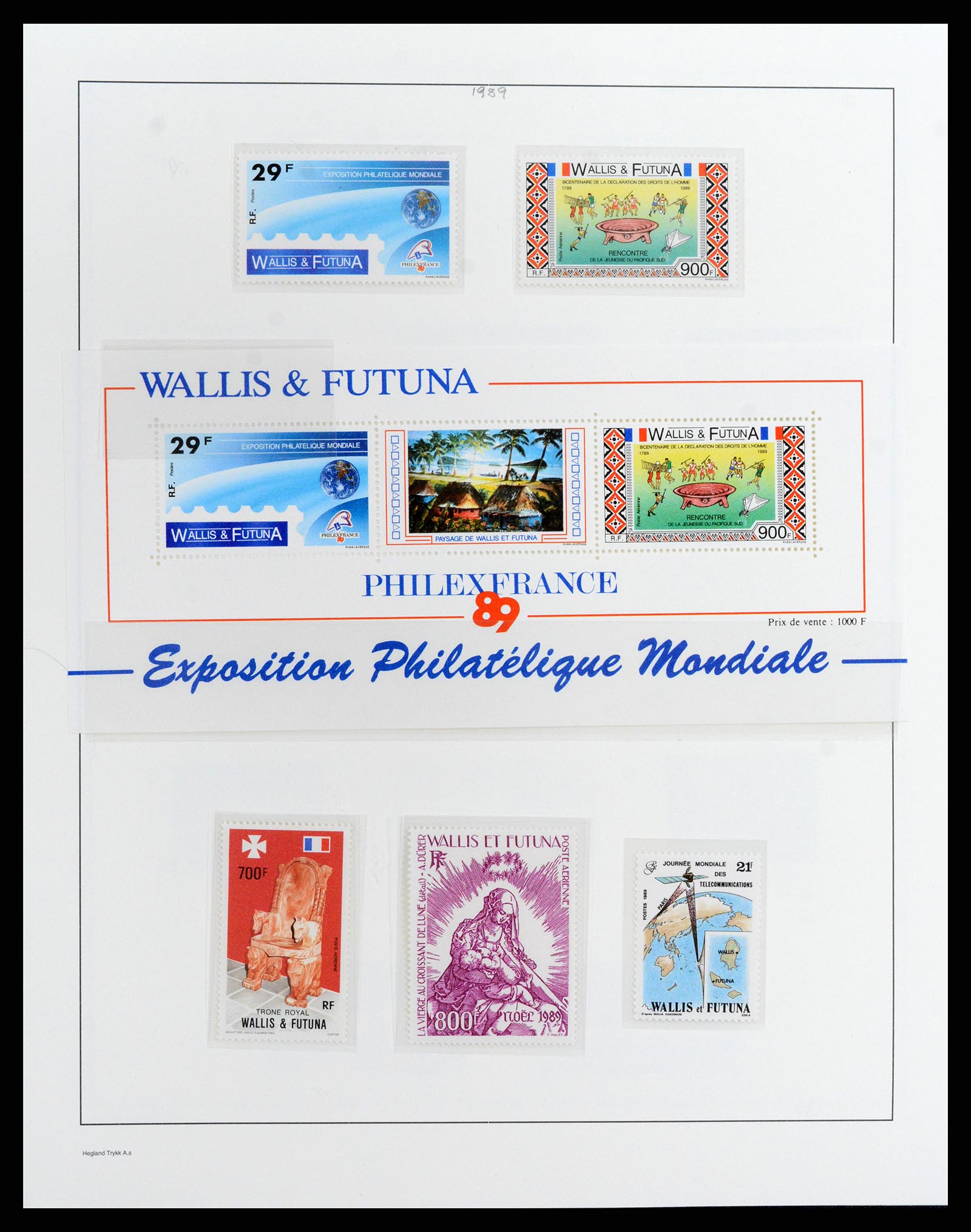 37926 049 - Postzegelverzameling 37926 Wallis et Futuna 1922-2001.