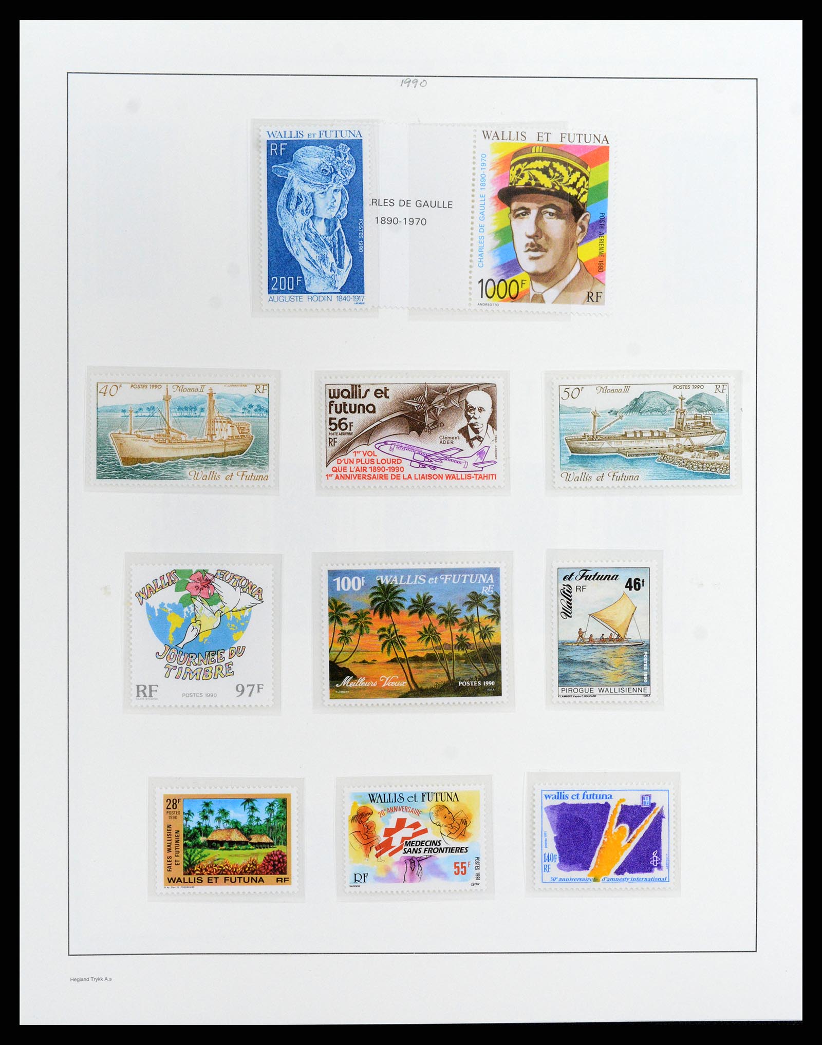 37926 051 - Stamp Collection 37926 Wallis et Futuna 1922-2001.