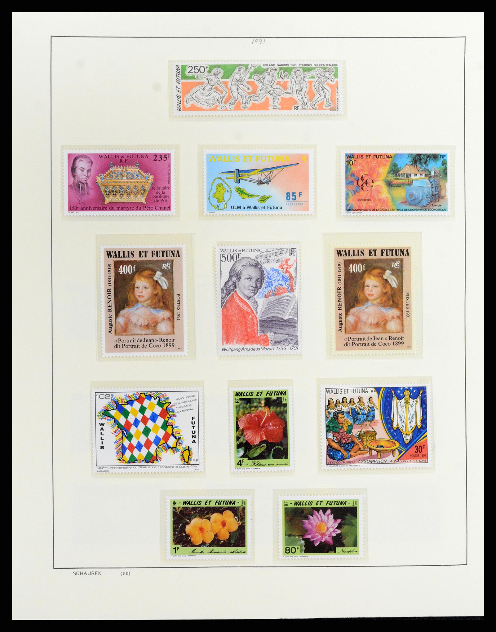 37926 053 - Postzegelverzameling 37926 Wallis et Futuna 1922-2001.